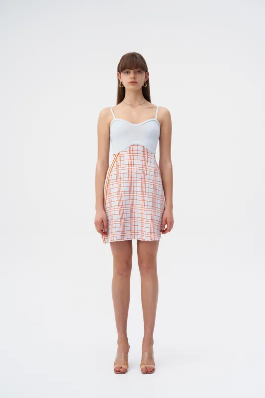 HARPER ECO PLAID MINI TANK DRESS made by PH5