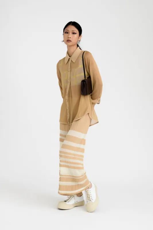 STARLET PLEATED WIDE LEG PANTS made by PH5