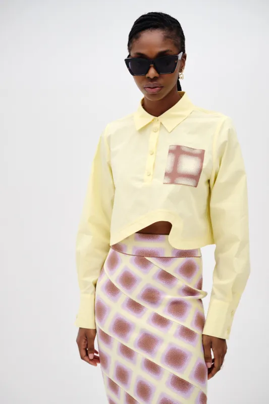 NALA COTTON CROPPED SHIRT made by PH5