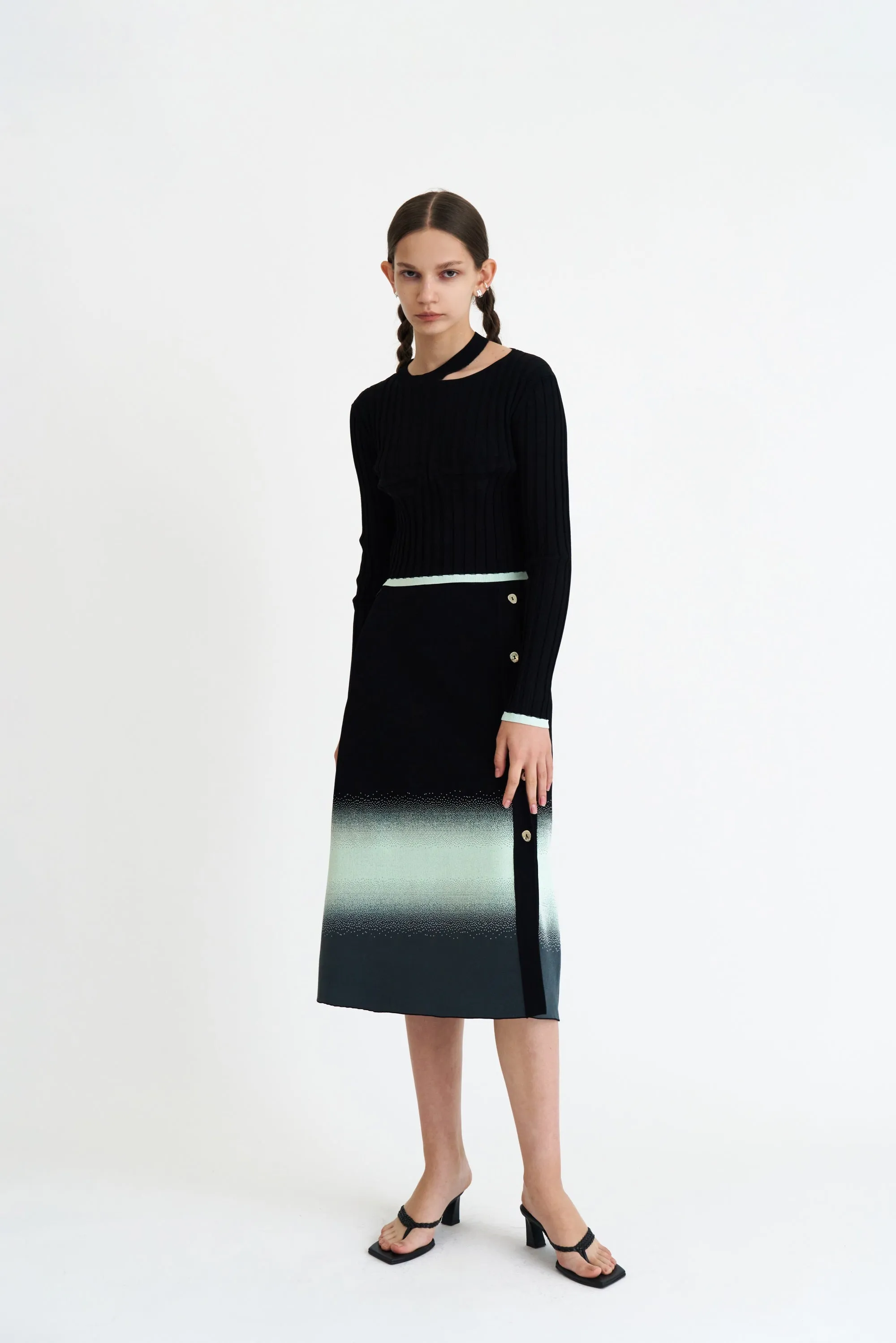 KAFKA A-LINE MIDI SKIRT sold by PH5