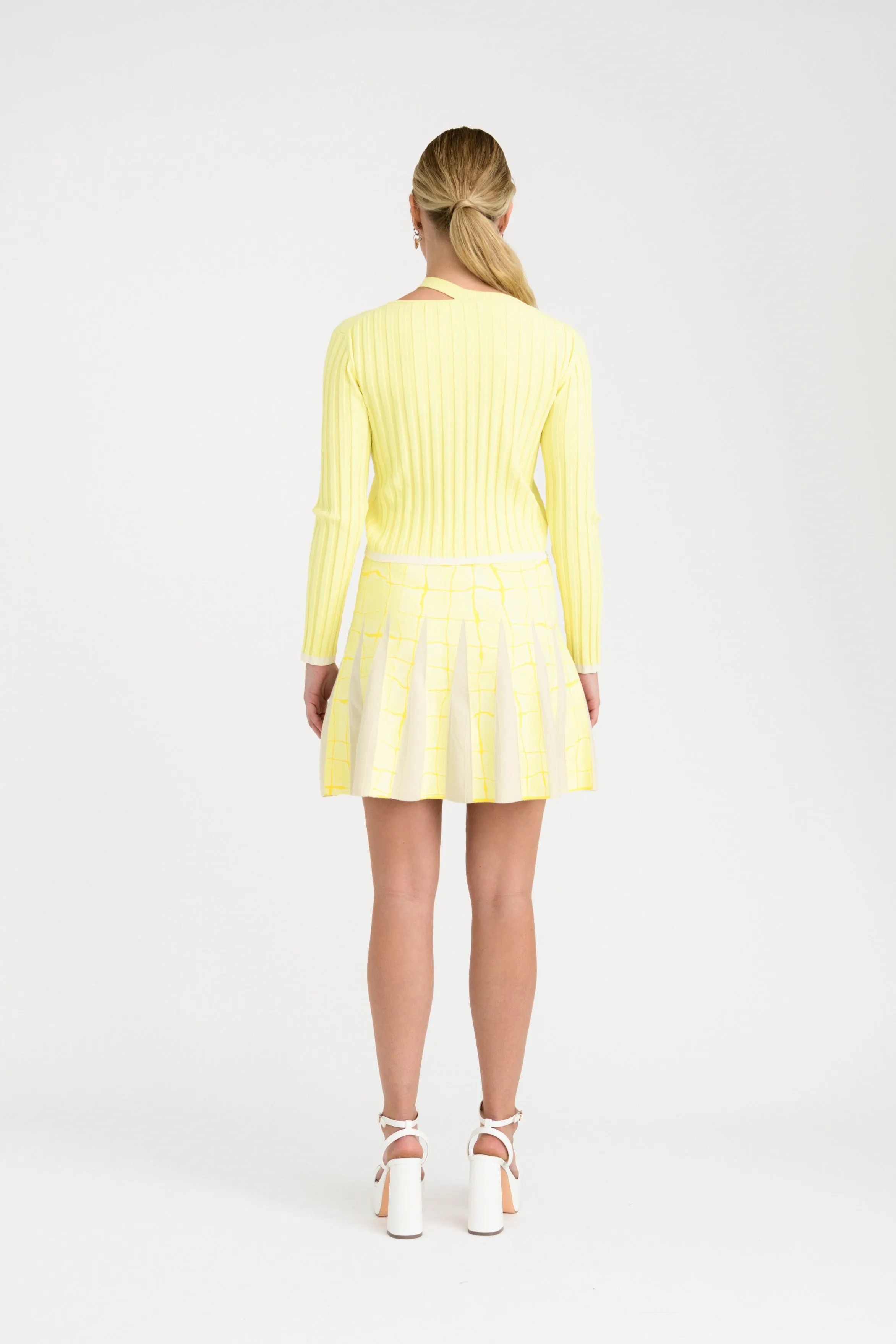 KERRY AQUA PLEATED MINI SKIRT sold by PH5 product image thumbnail 4