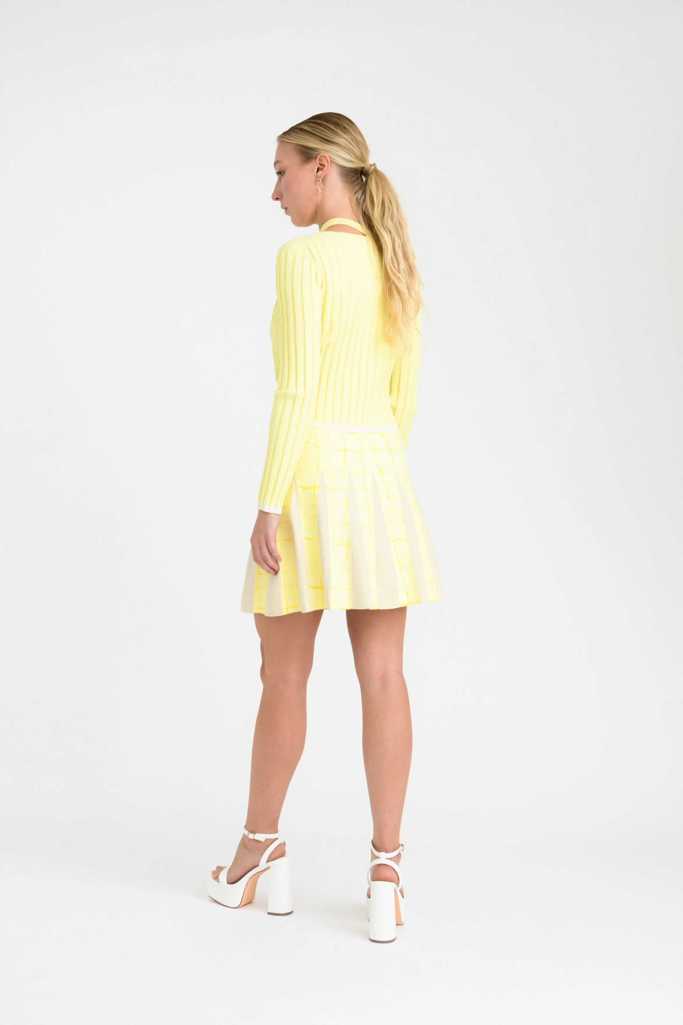 KERRY AQUA PLEATED MINI SKIRT sold by PH5 product image thumbnail 3