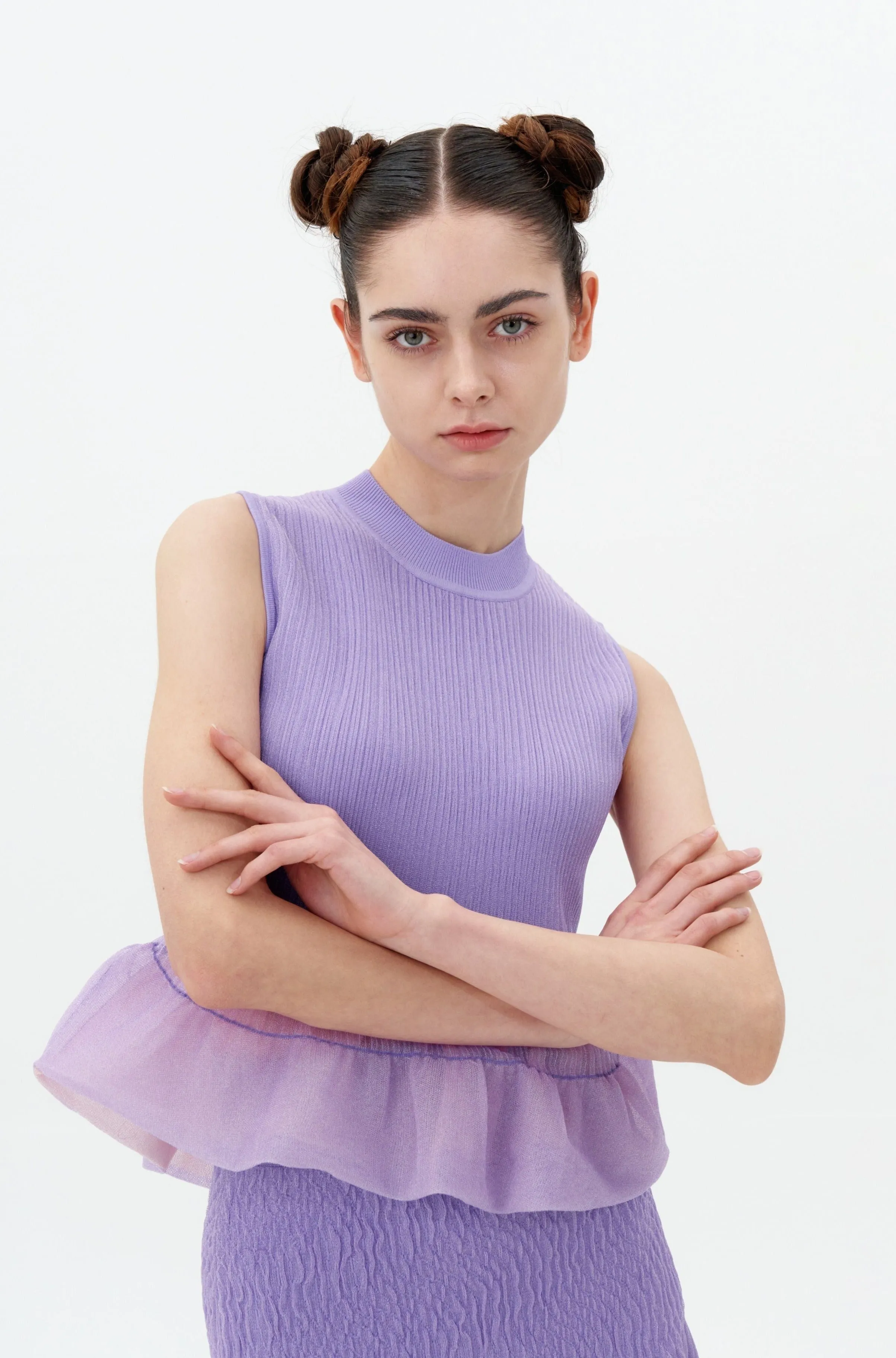 KARI 3D-BUBBLE SLEEVELESS TOP sold by PH5