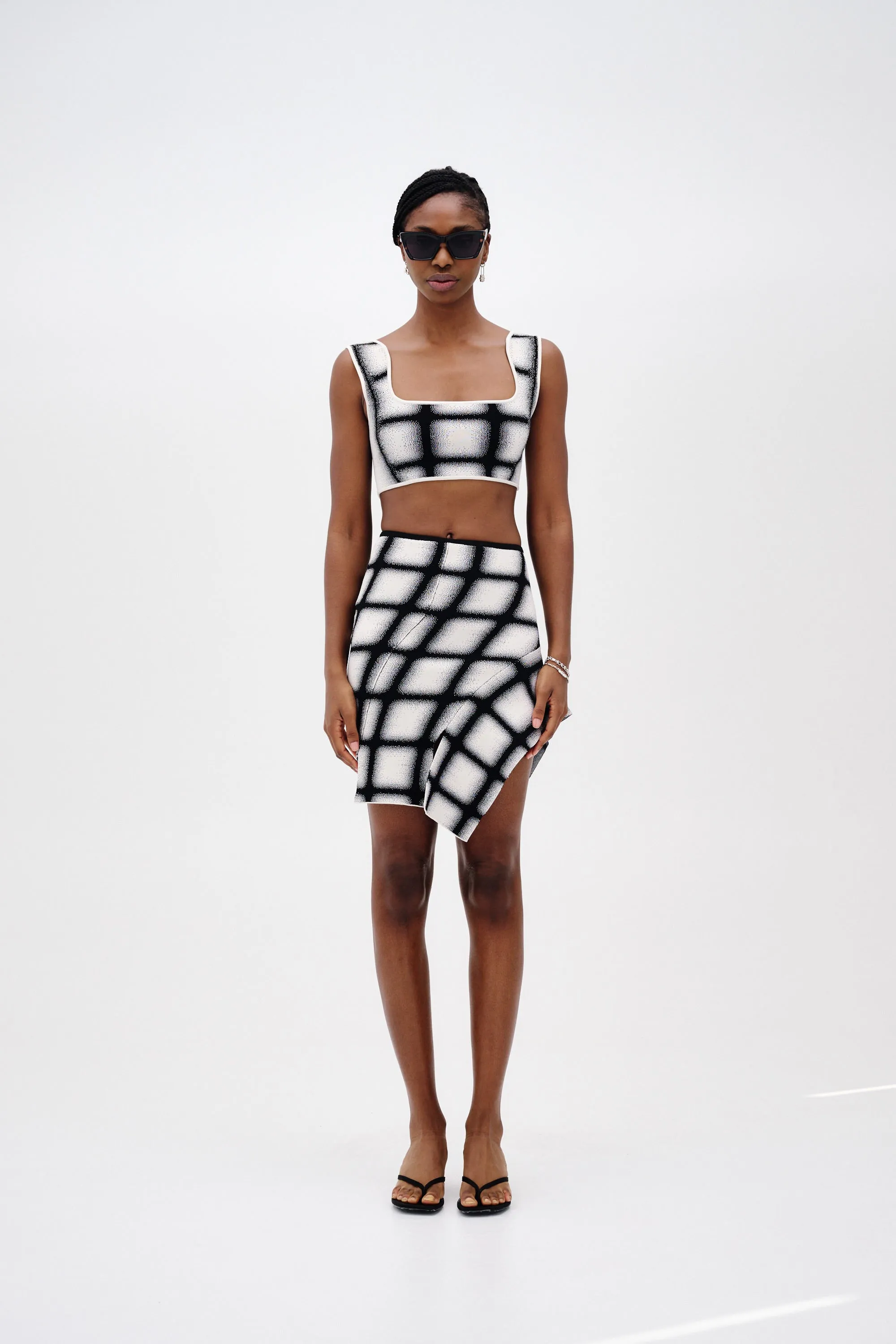 ALICE UV REACTIVE PLAID BRA TOP sold by PH5 product image thumbnail 3