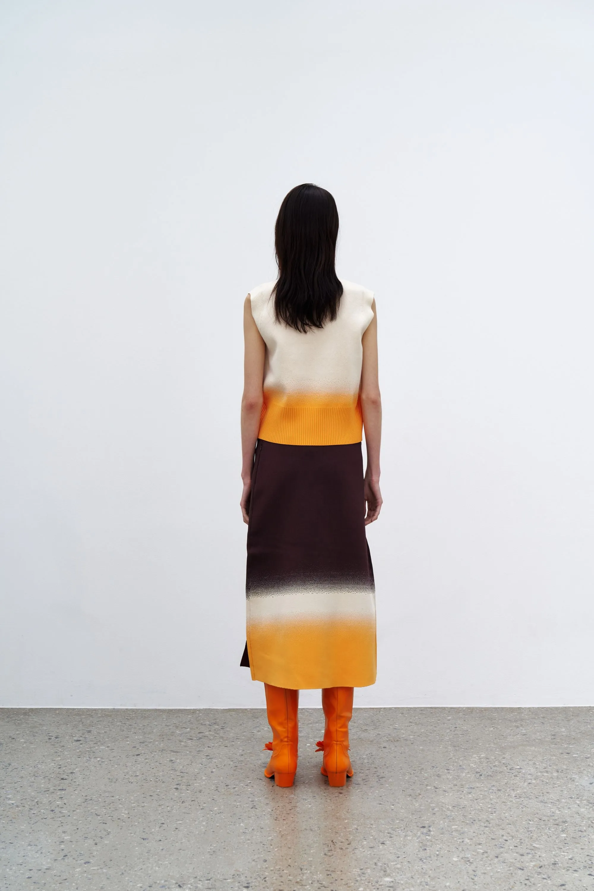KAFKA GRADIENT PRINT A-LINE MIDI SKIRT sold by PH5 product image thumbnail 4