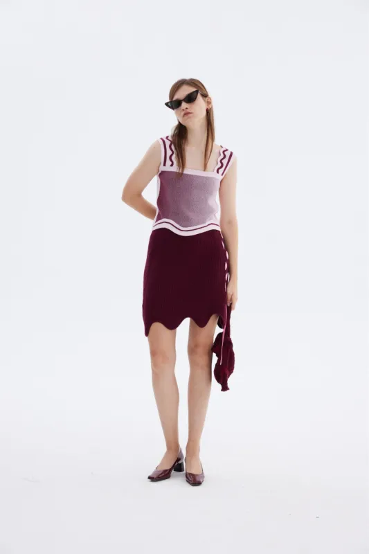 ZANE WAVY CROPPED TANK sold by PH5