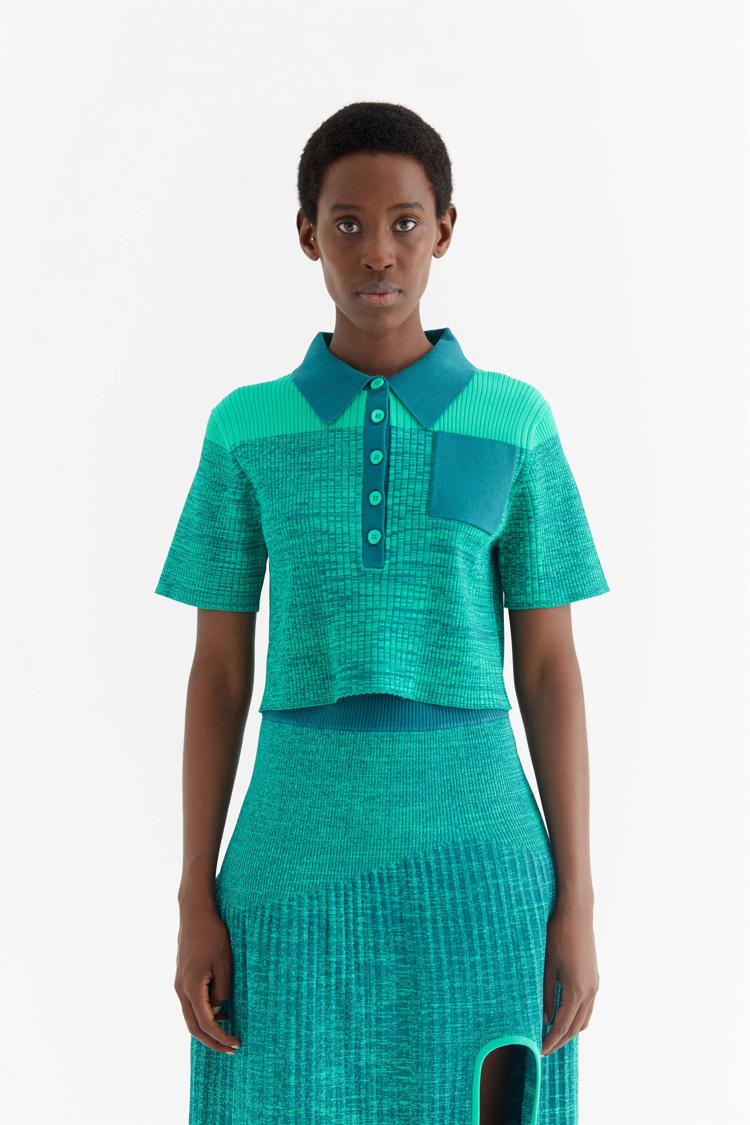 RONIN CROPPED POLO SHIRT sold by PH5