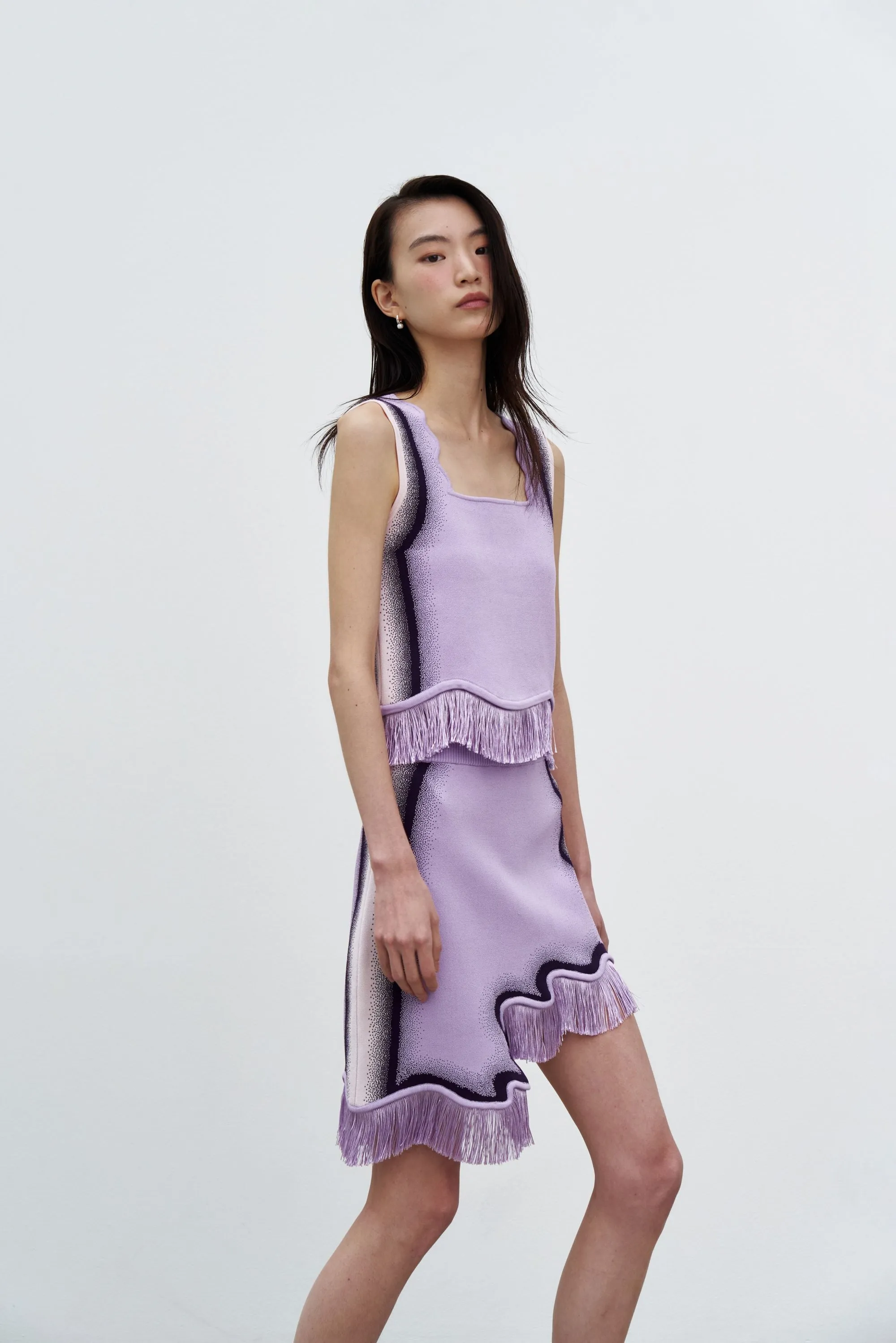 AUDREY WAVY MINI SKIRT WITH FRINGE sold by PH5 product image thumbnail 3