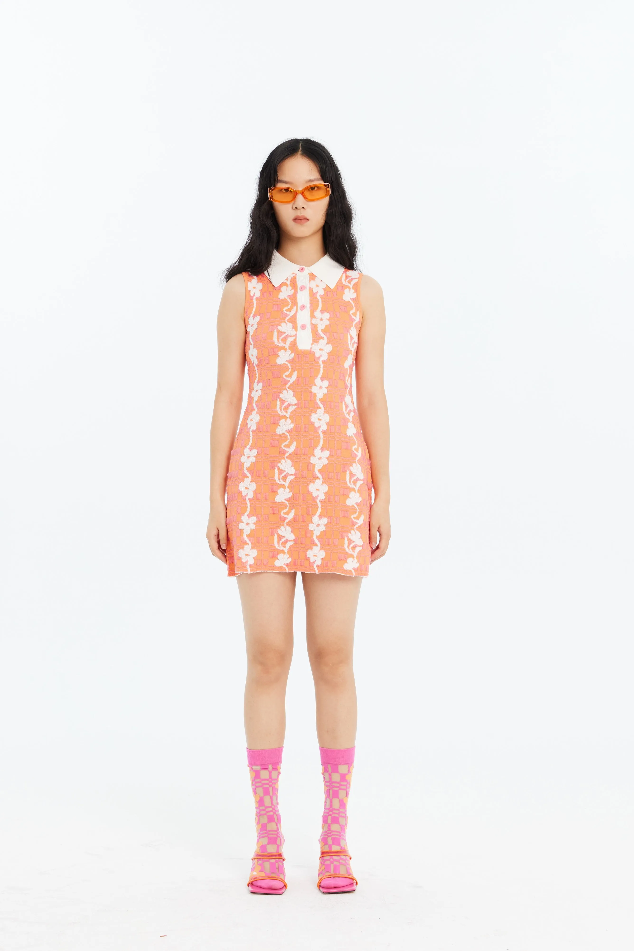 JESS FLORAL STITCH ECO MINI TANK DRESS sold by PH5 product image thumbnail 2