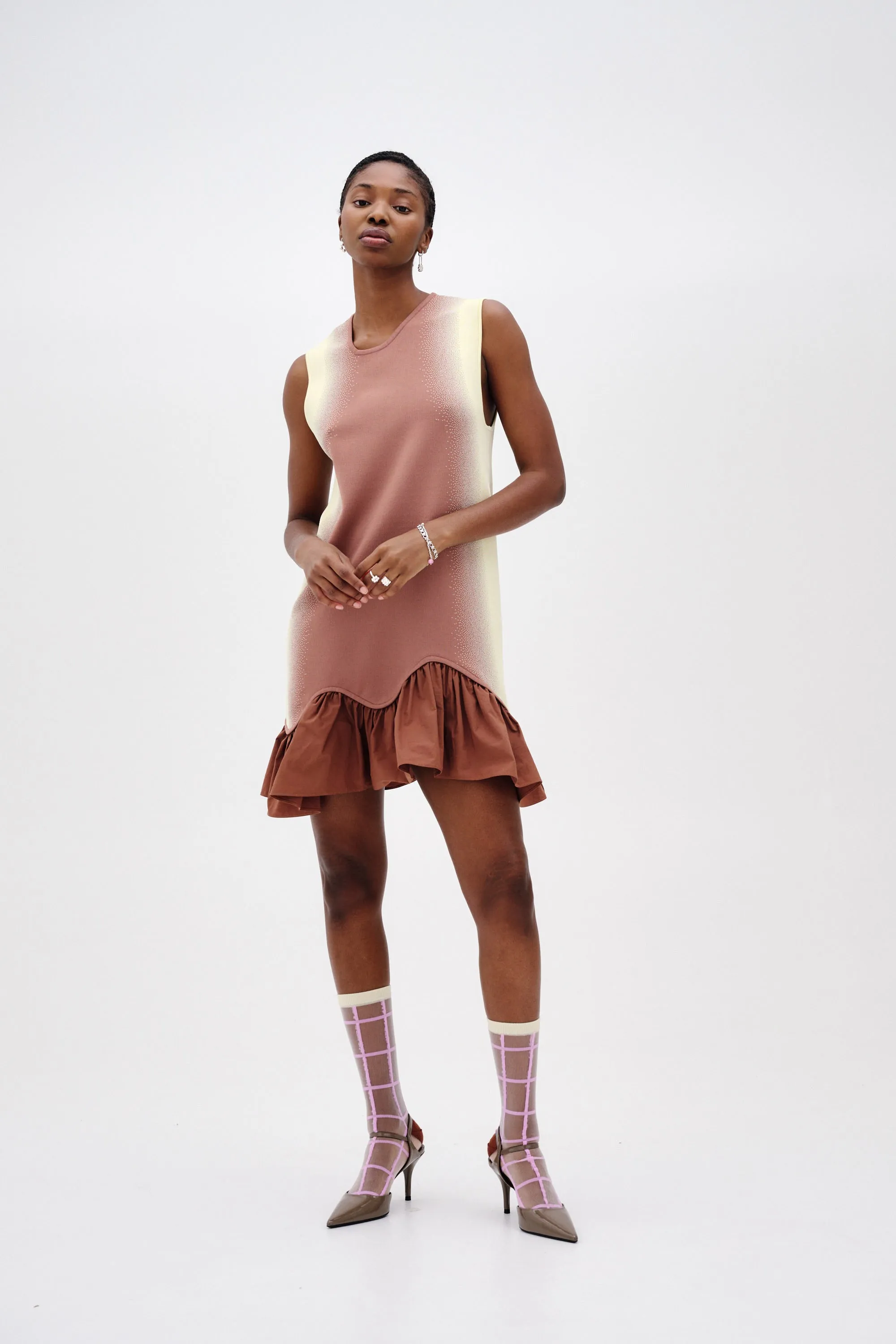 MOCHI MIXED MEDIA TANK DRESS sold by PH5 product image thumbnail 2