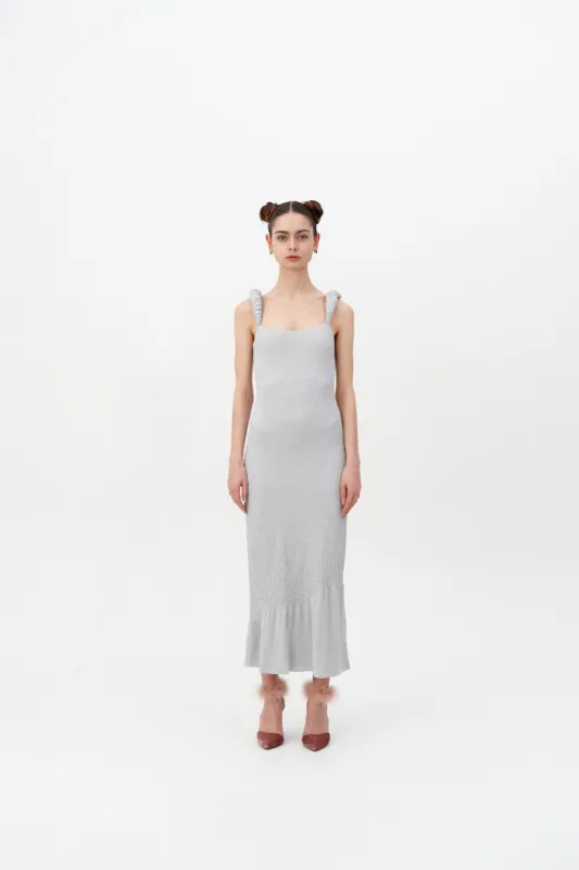 NESO 3D-BUBBLE RUCHED MAXI TANK DRESS sold by PH5