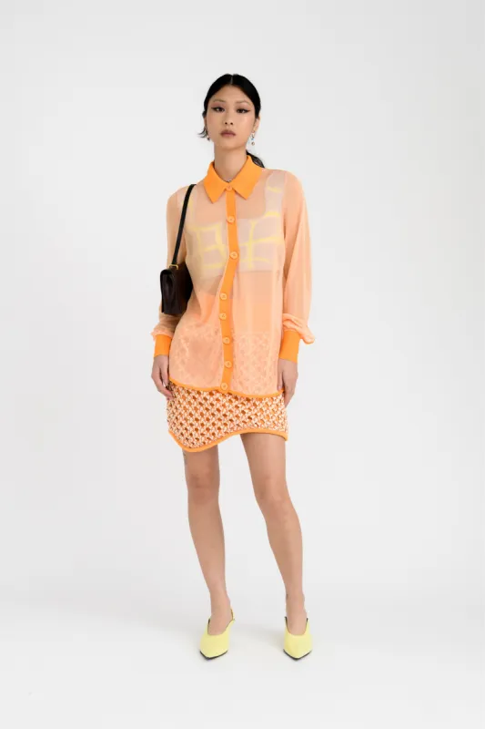 BOZO CROCHET WAVY MINI SKIRT sold by PH5