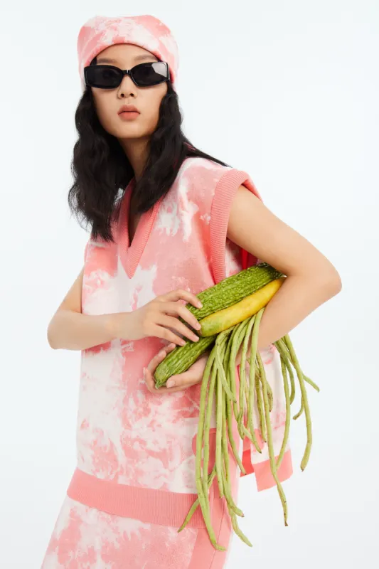 MORGAN OVERSIZED ECO "TIE DYE" VEST made by PH5