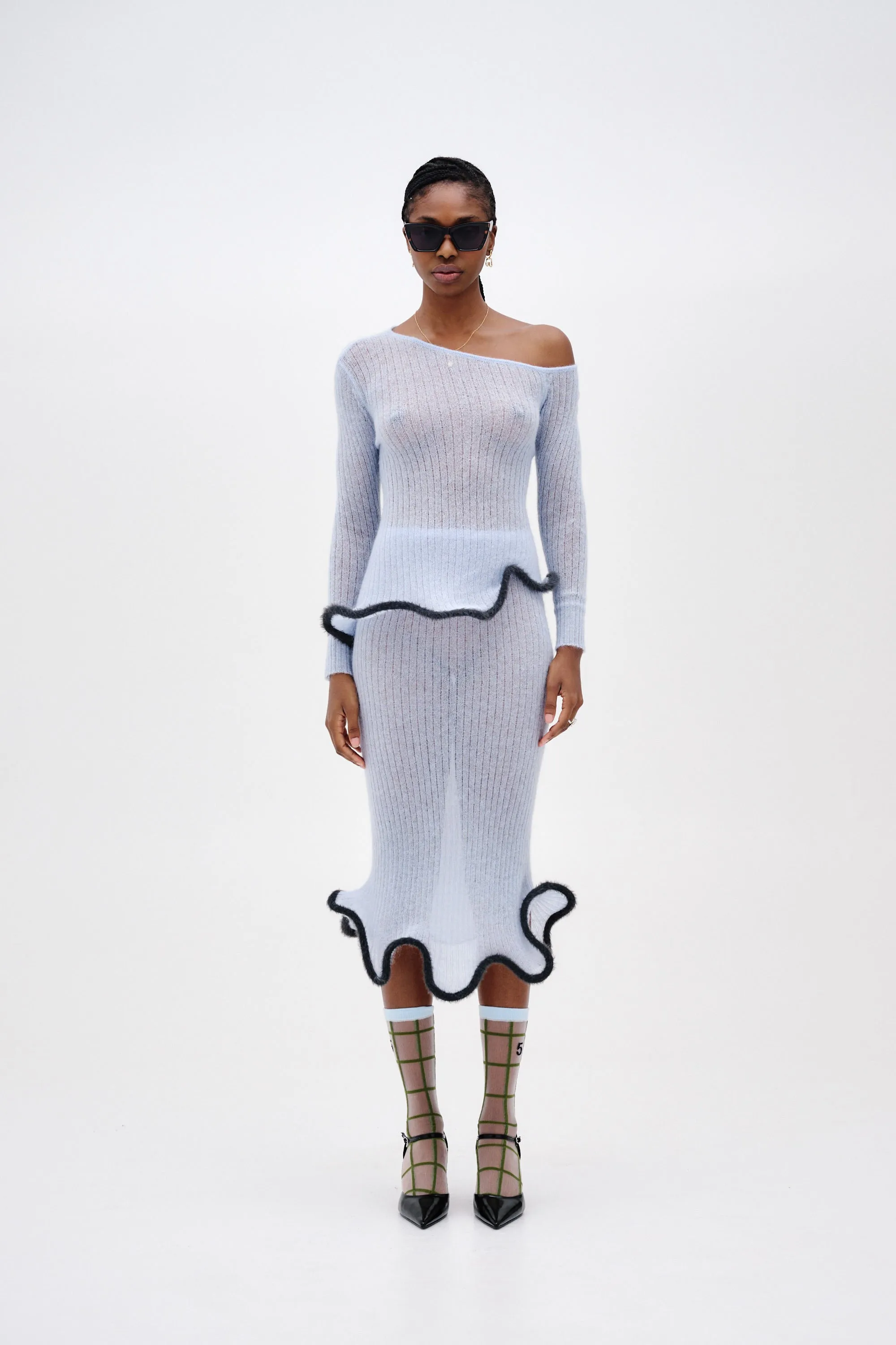 GINNY ALPACA WAVY MIDI SKIRT sold by PH5 product image thumbnail 2