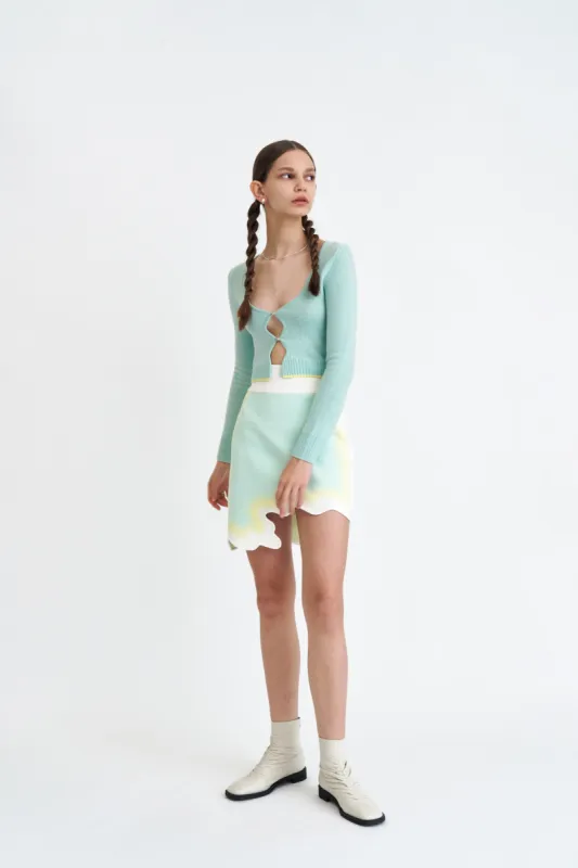 DEGAS MERINO WOOL CROPPED CARDIGAN sold by PH5