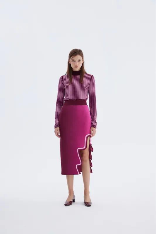 HARLOW STRIPED MOCKNECK PULLOVER made by PH5