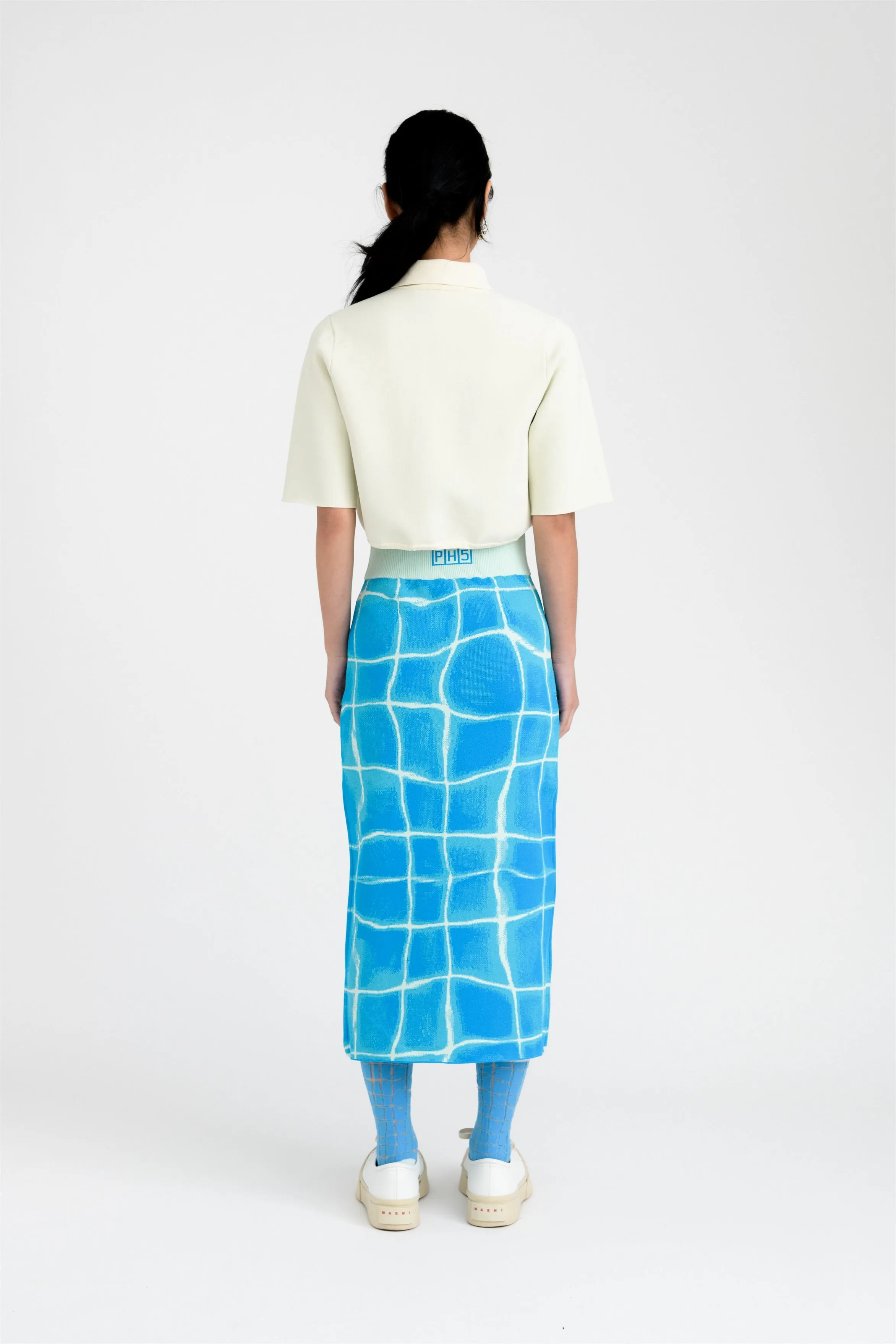 BONNIE AQUA MIDI SKIRT sold by PH5 product image thumbnail 3