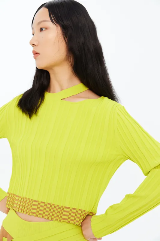 JAN ECO CROPPED LONG SLEEVE TOP sold by PH5