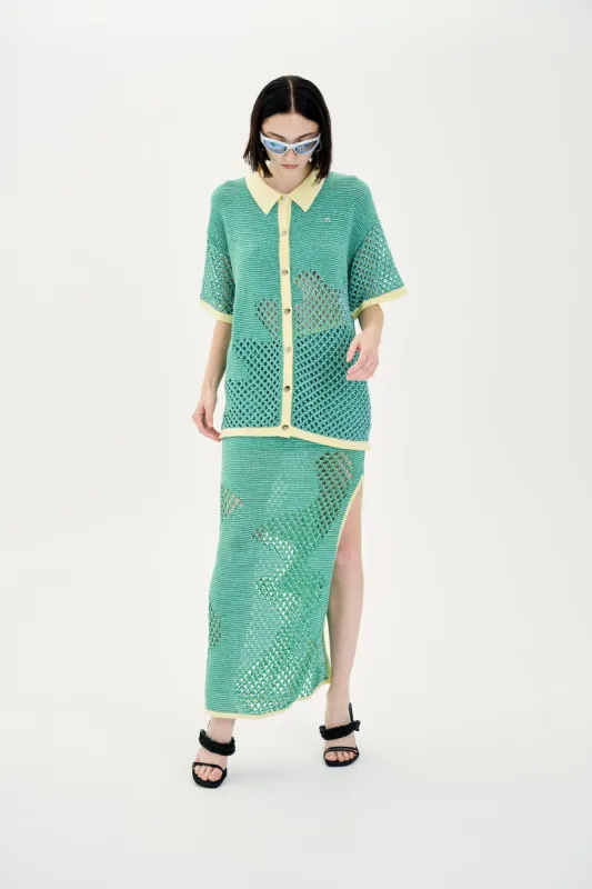 OLIVIA CROCHET OVERSIZED SHIRT sold by PH5