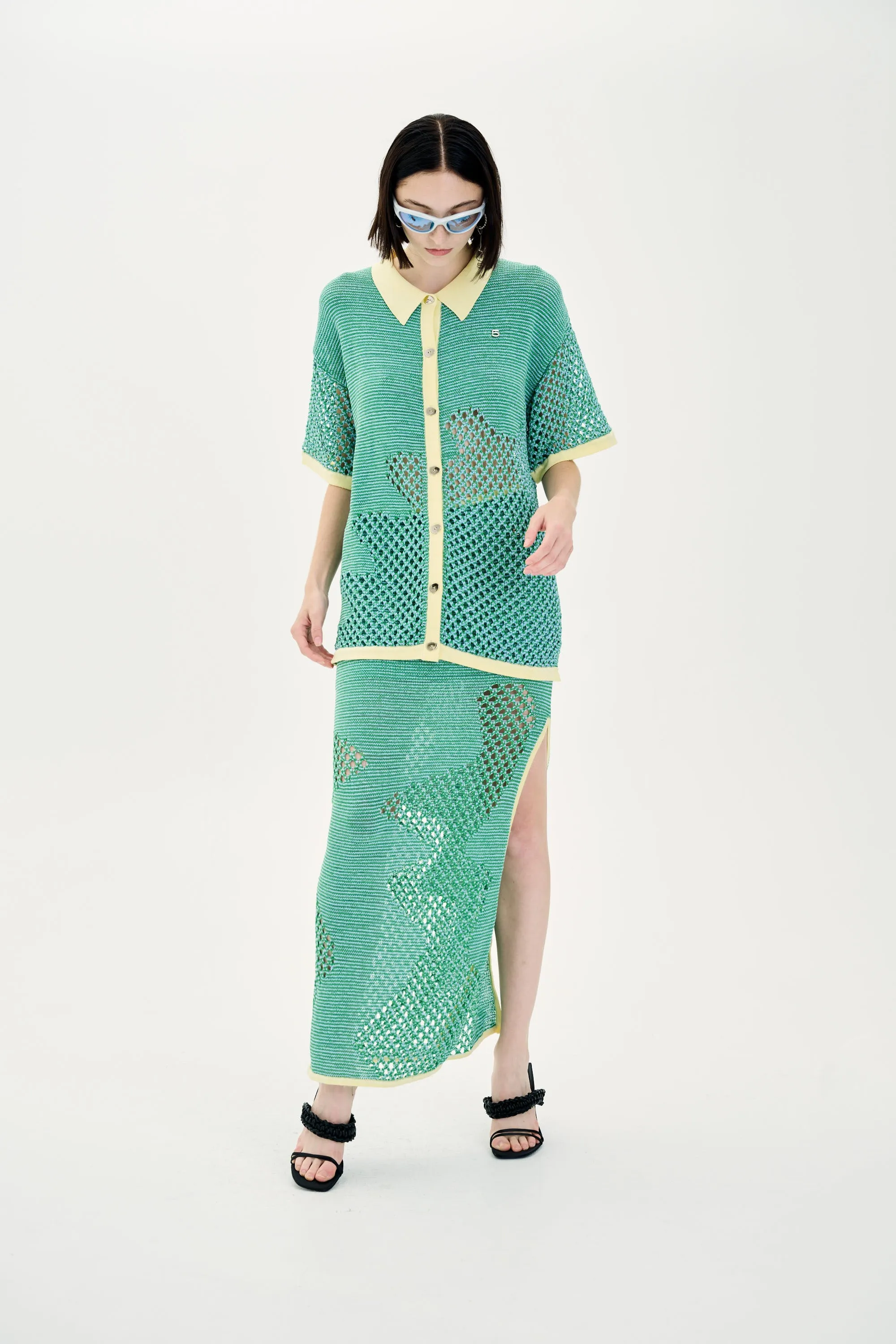 OLIVIA CROCHET OVERSIZED SHIRT sold by PH5