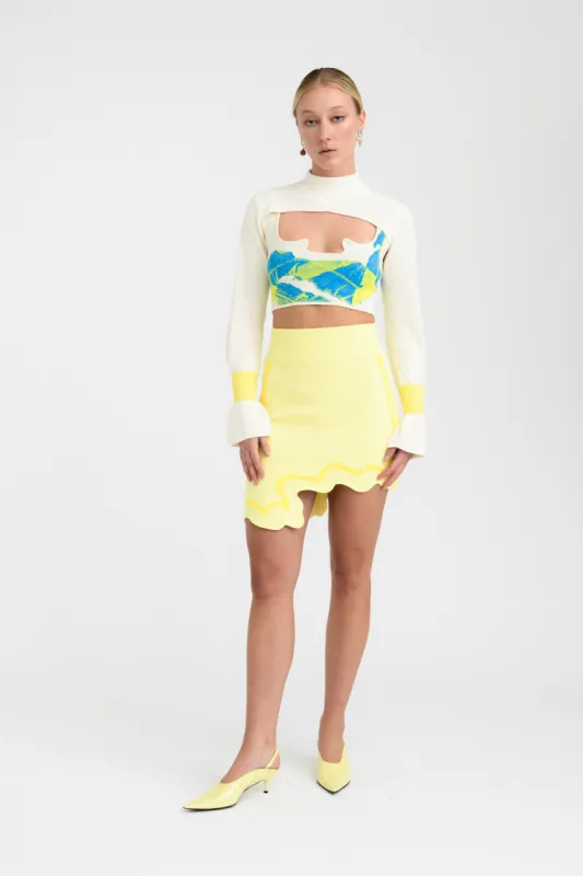 CASEY SIGNATURE WAVY MINI SKIRT sold by PH5