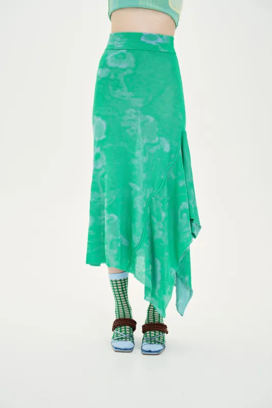 TAURUS FLOWER PRINT MAXI SKIRT made by PH5