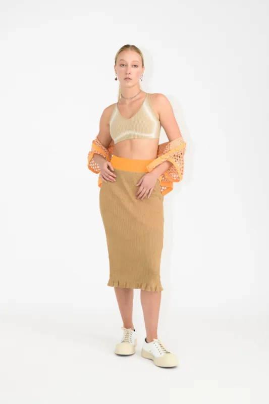 FINLEY DOUBLE LAYER MIDI SKIRT sold by PH5