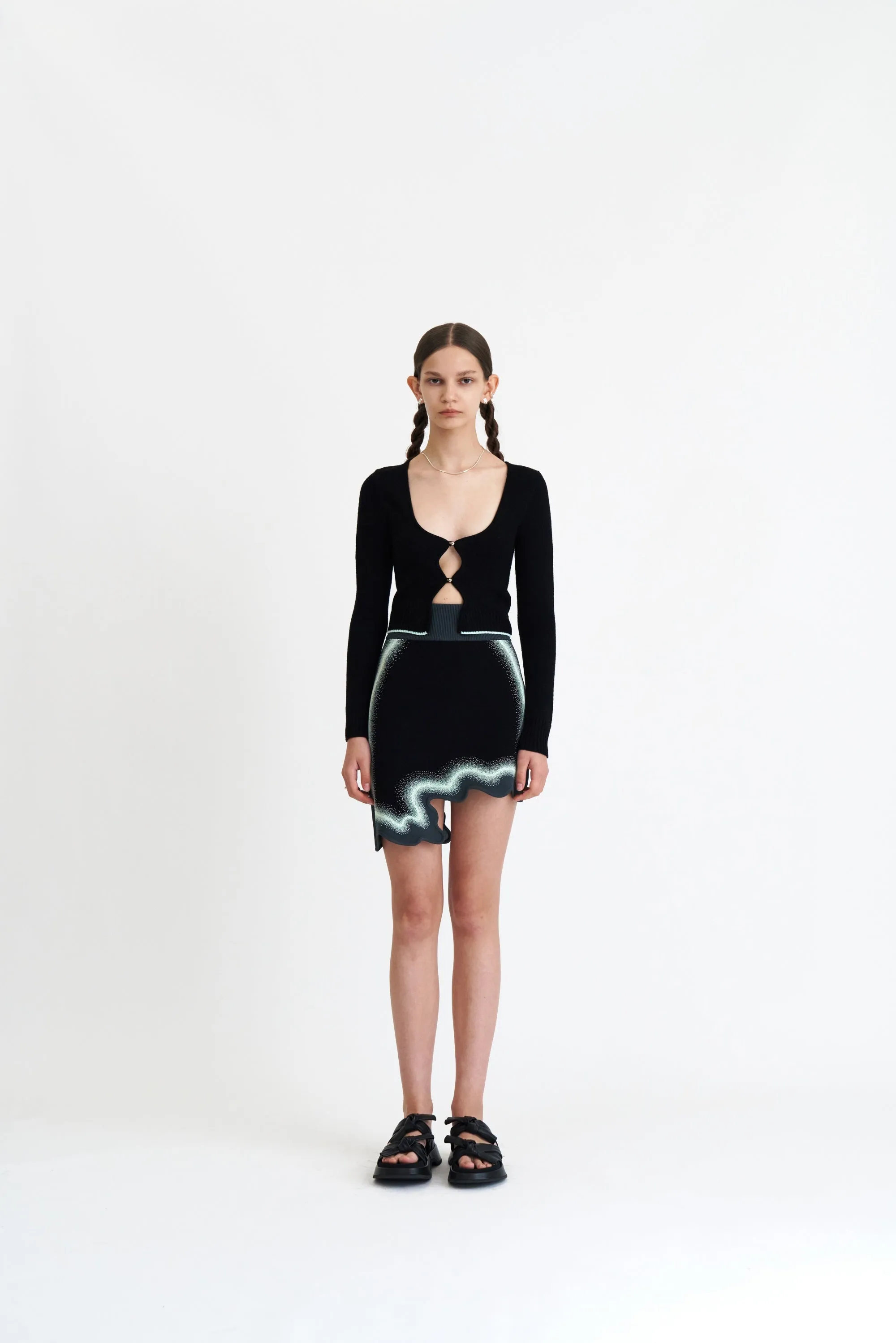 DEGAS MERINO WOOL CROPPED CARDIGAN sold by PH5 product image thumbnail 2