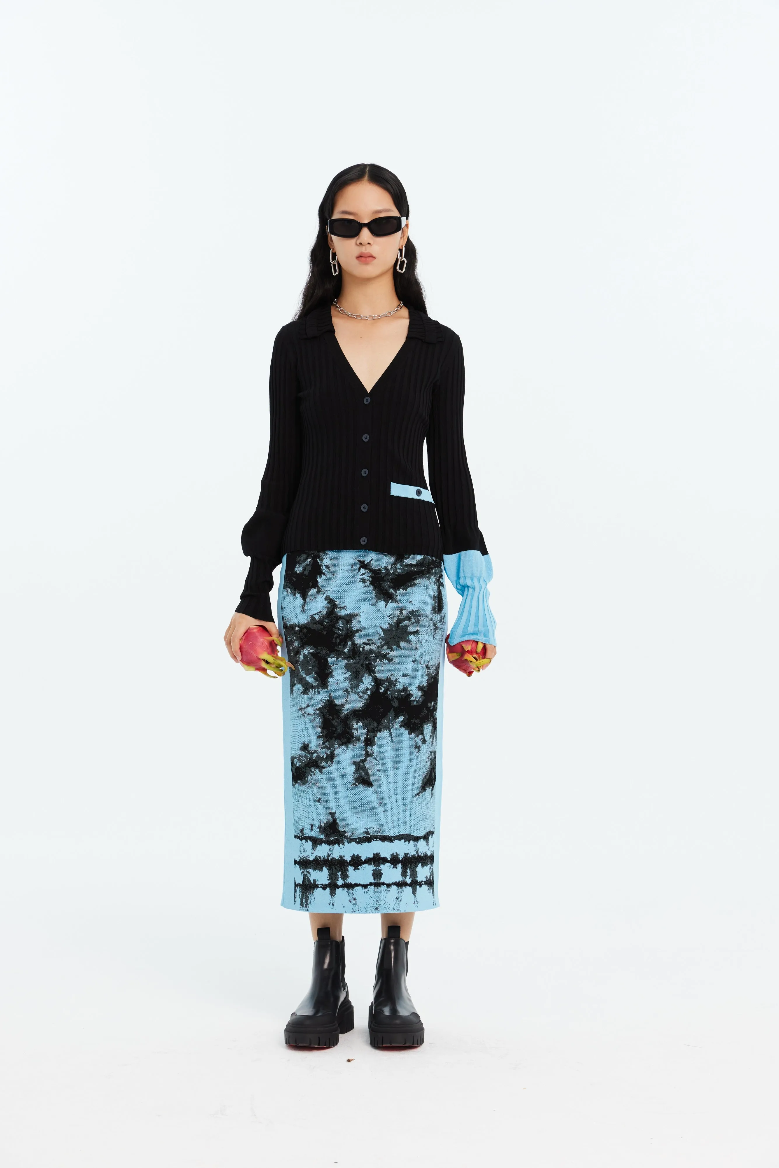 REESE ECO "TIE DYE" MIDI SKIRT sold by PH5 product image thumbnail 3