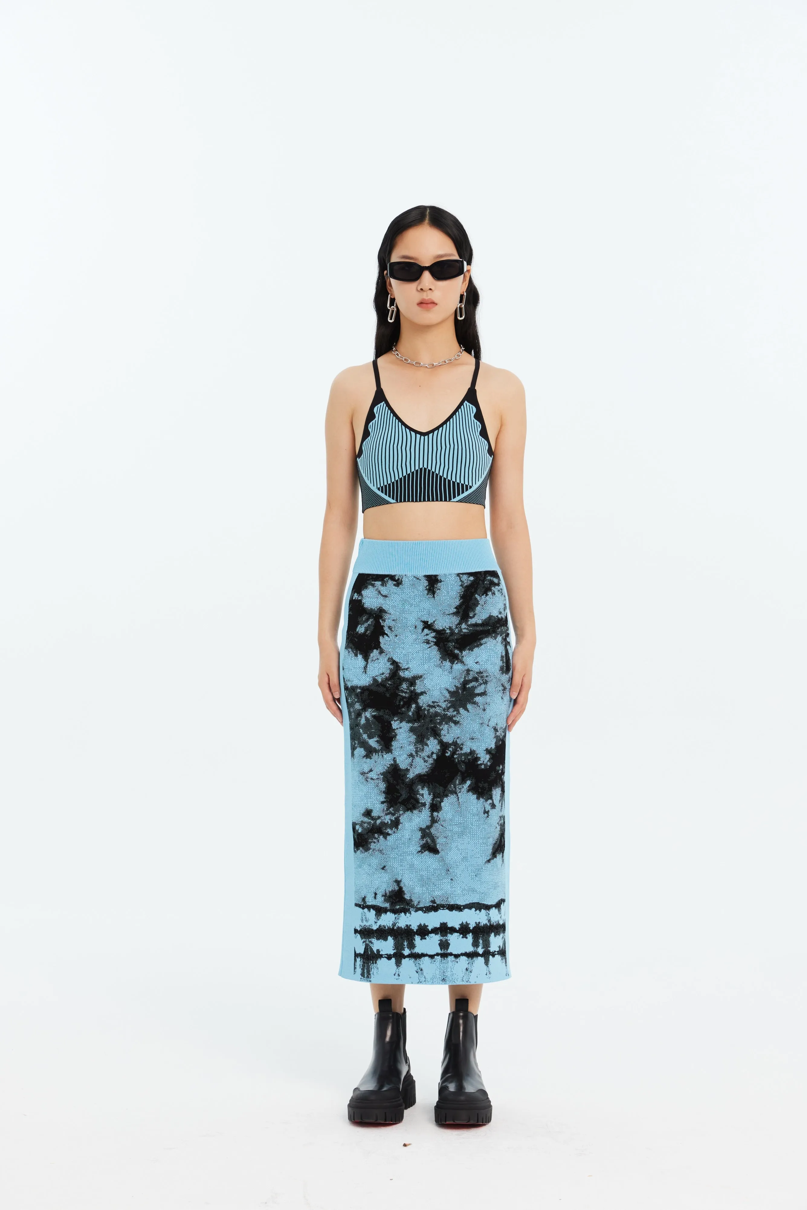 REESE ECO "TIE DYE" MIDI SKIRT sold by PH5 product image thumbnail 4