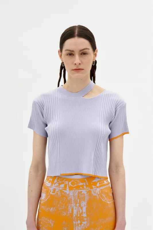 SYKES MIXED RIB CROPPED TOP sold by PH5