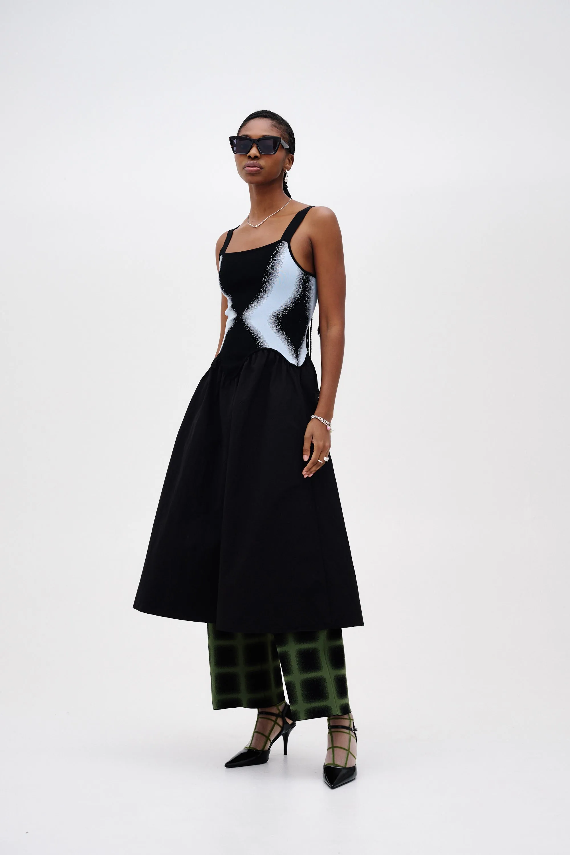 MUSHU MIXED MEDIA TANK DRESS sold by PH5 product image thumbnail 2