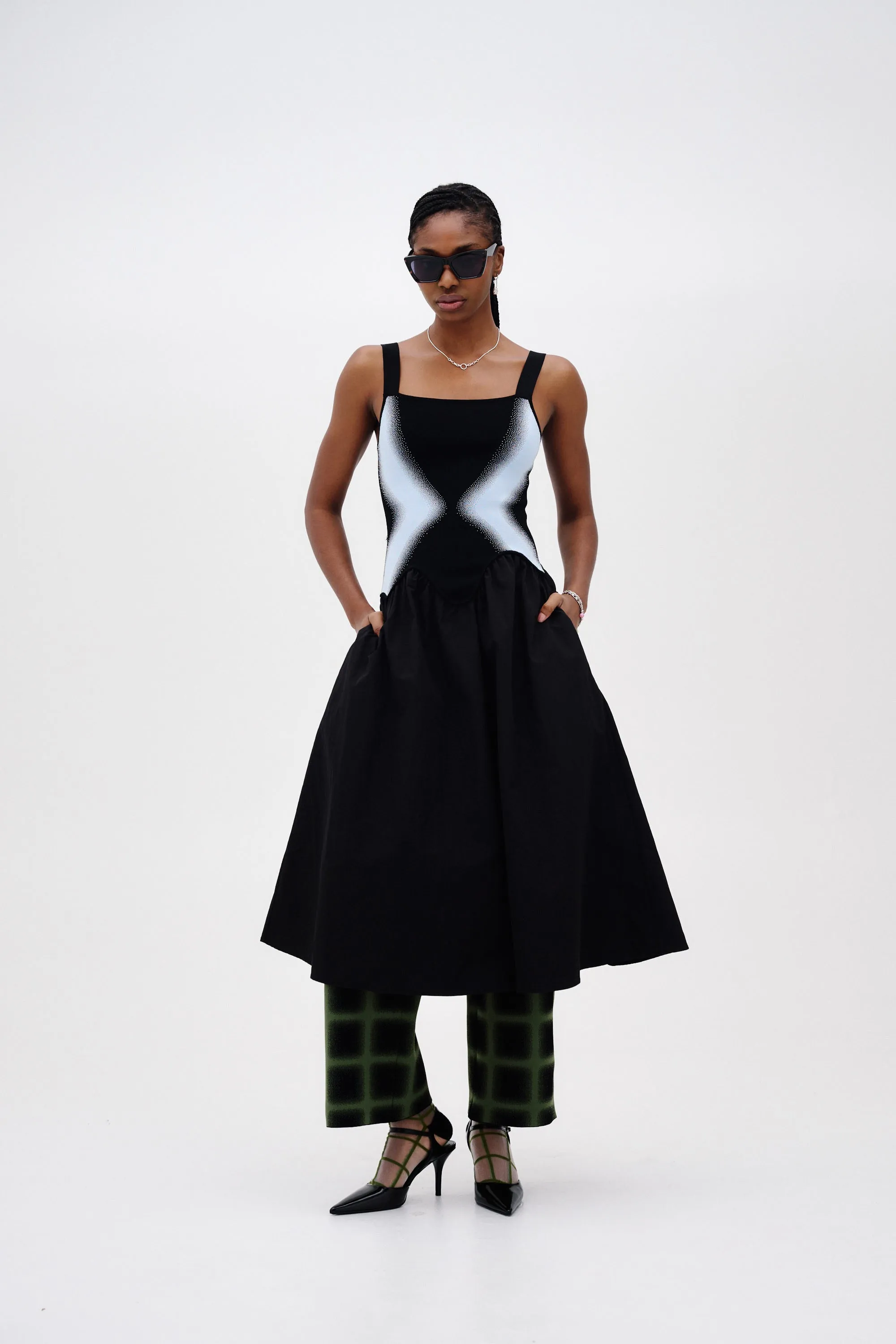 MUSHU MIXED MEDIA TANK DRESS sold by PH5