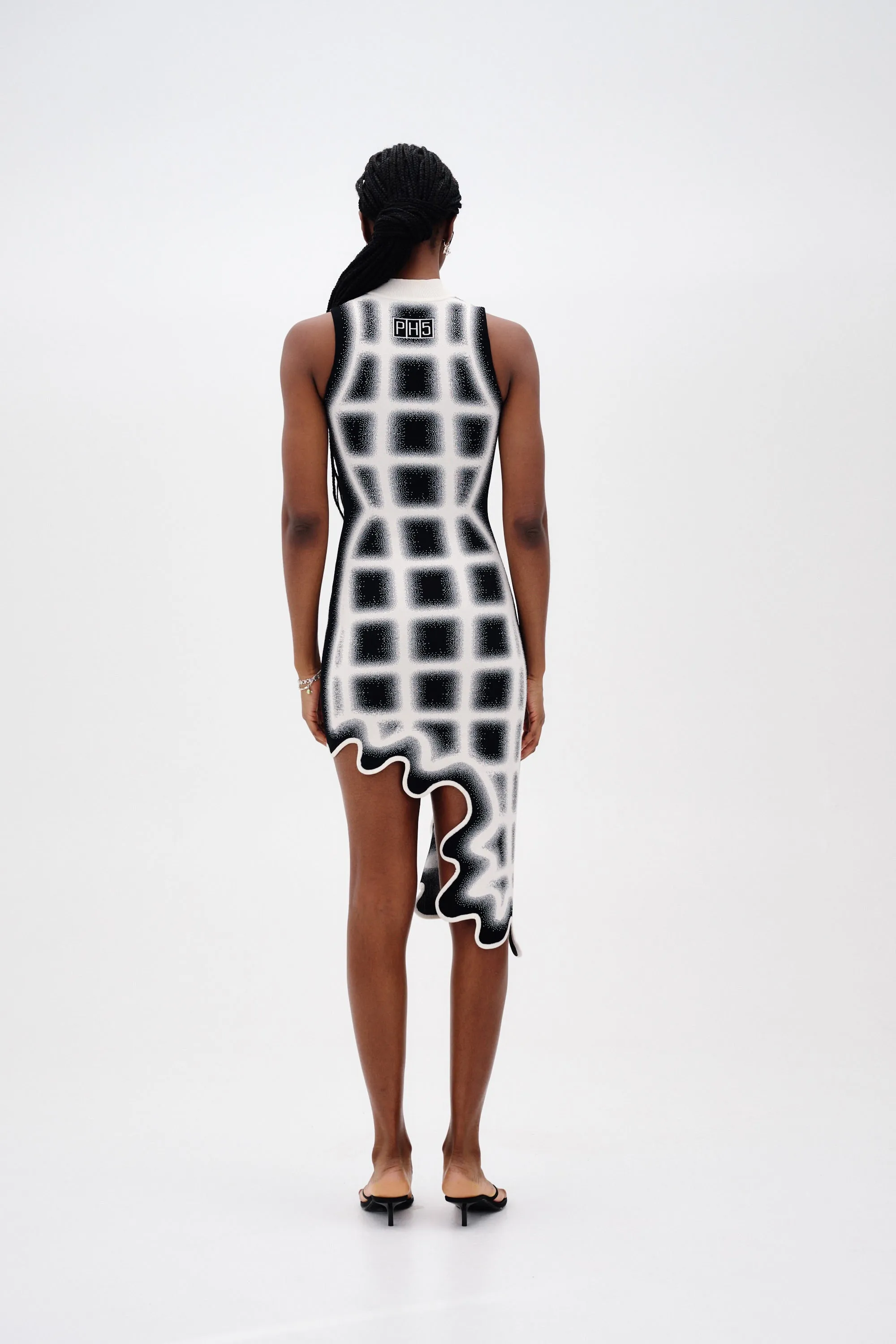 BELLA UV REACTIVE WAVY PLAID DRESS sold by PH5 product image thumbnail 3