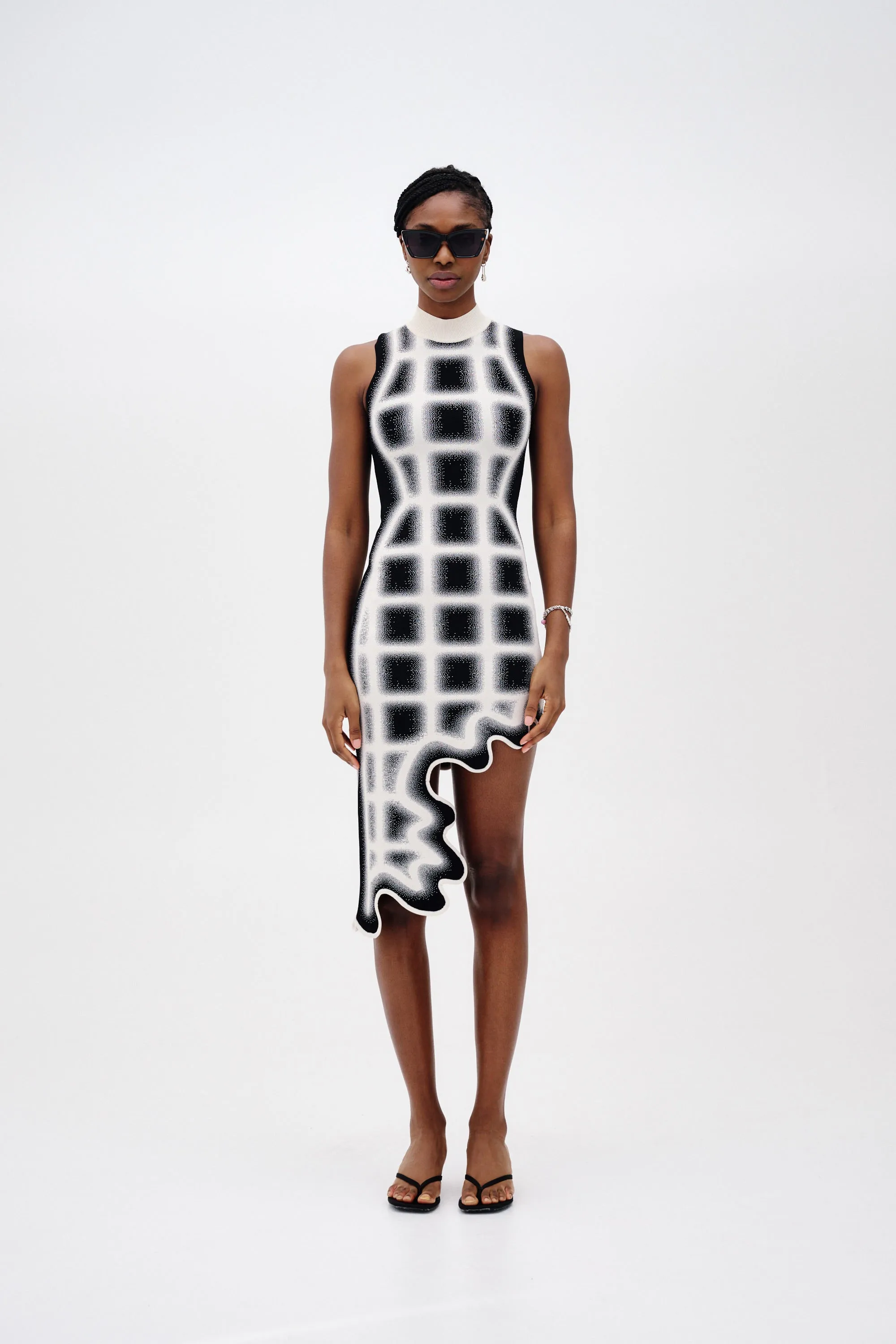 BELLA UV REACTIVE WAVY PLAID DRESS sold by PH5 product image thumbnail 2