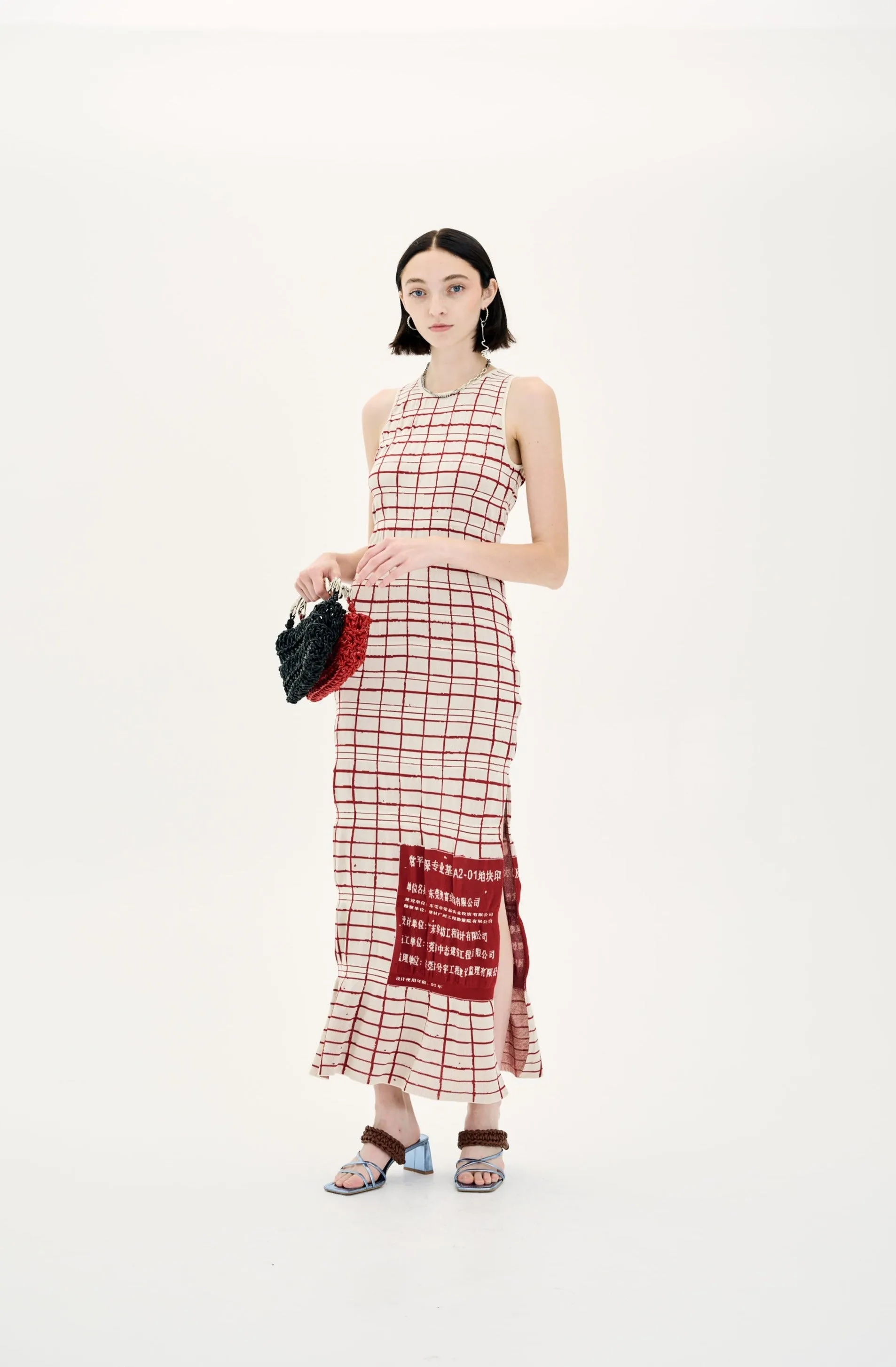 UME PLAID PRINT MAXI TANK DRESS sold by PH5