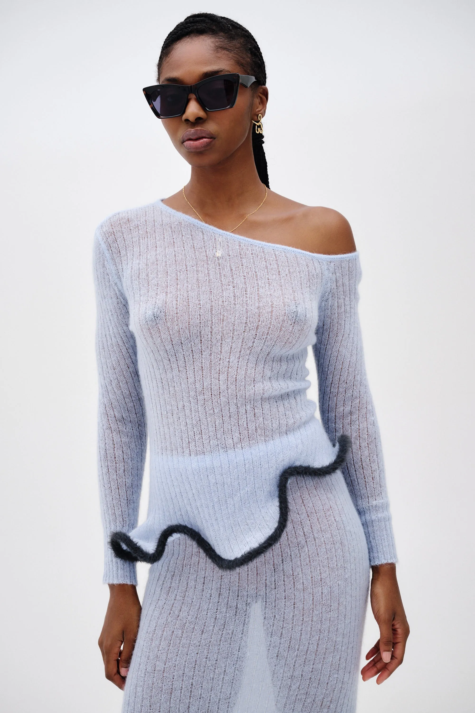 PIXIE ALPACA WAVY LONG SLEEVE TOP sold by PH5 product image thumbnail 3