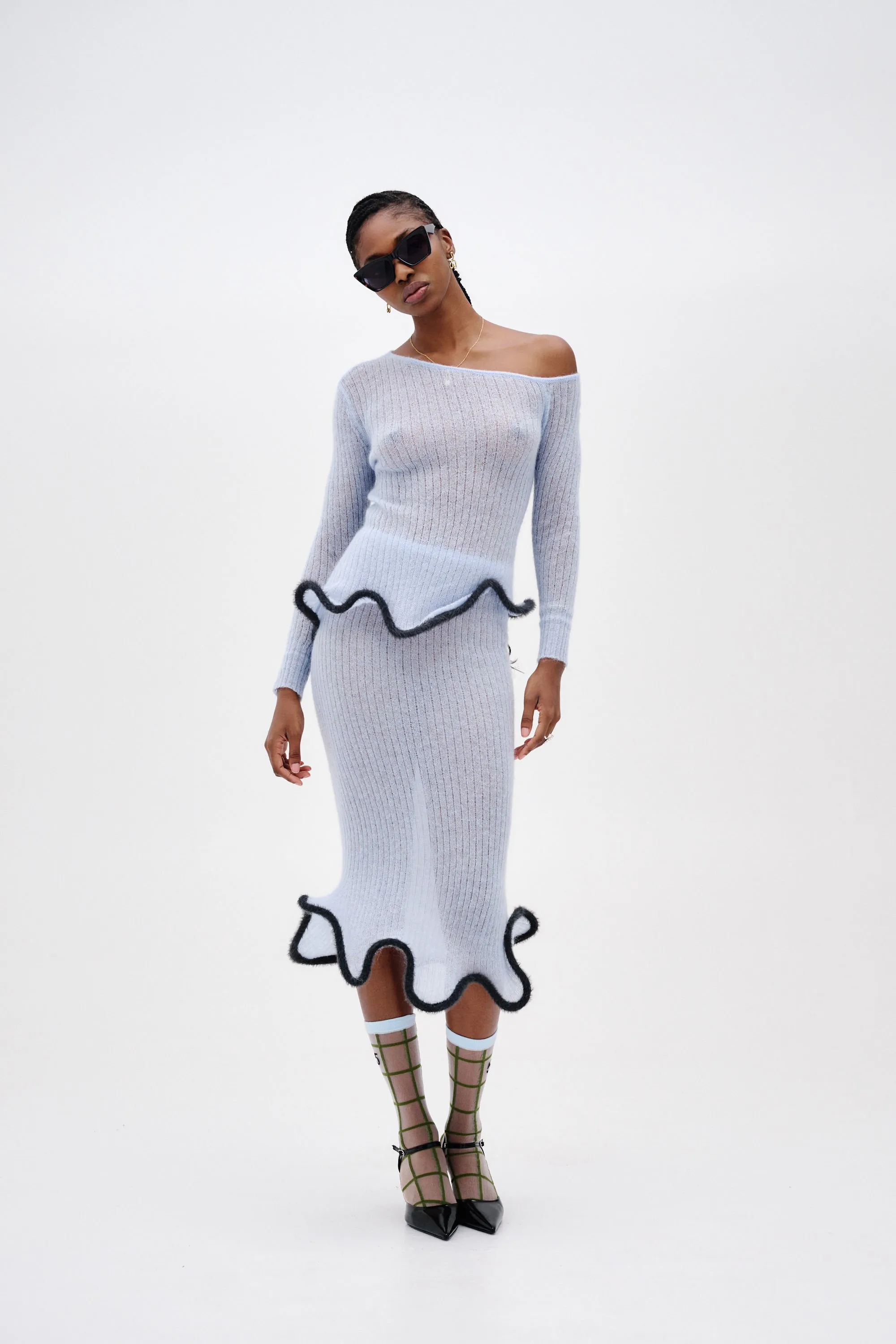 PIXIE ALPACA WAVY LONG SLEEVE TOP sold by PH5 product image thumbnail 2