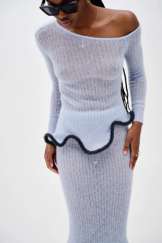 PIXIE ALPACA WAVY LONG SLEEVE TOP sold by PH5