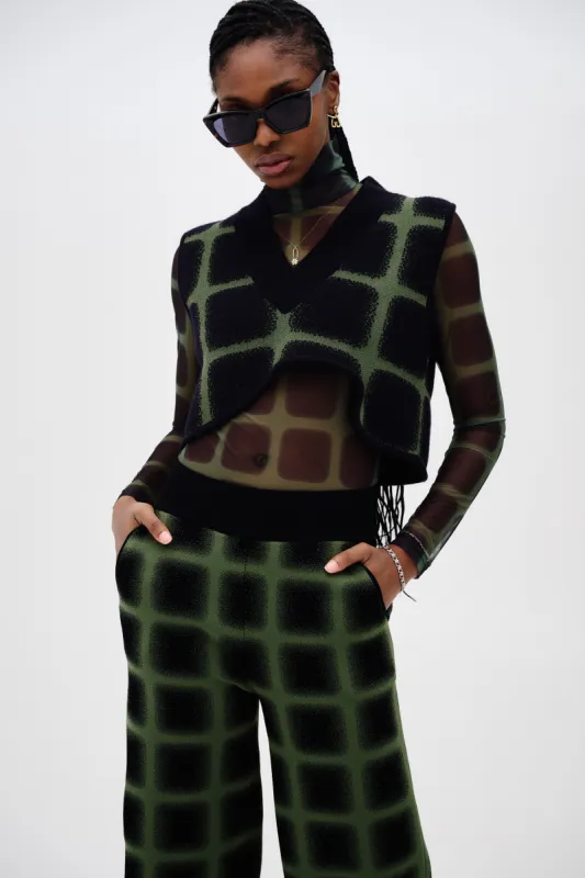 REYNOLDS PLAID CROPPED VEST sold by PH5