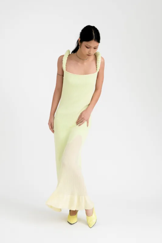 LEAF 3D-BUBBLE RUCHED MAXI TANK DRESS made by PH5