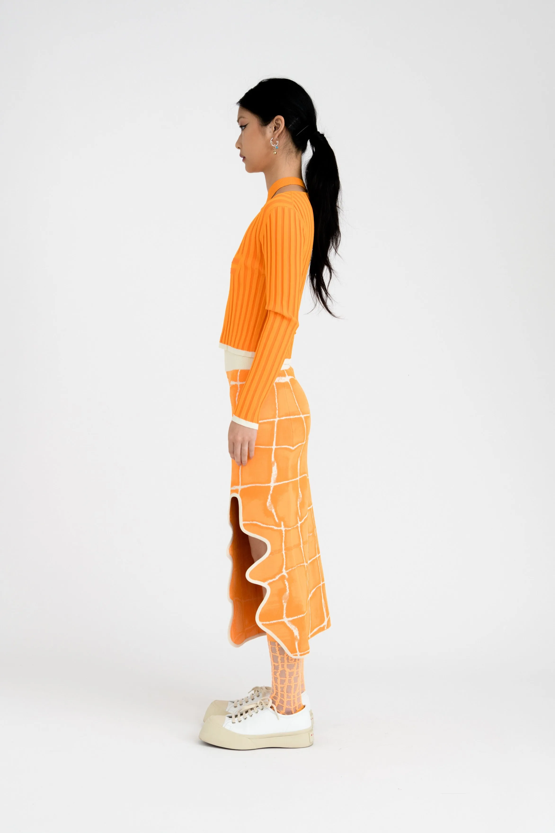 BONNIE AQUA MIDI SKIRT sold by PH5 product image thumbnail 3