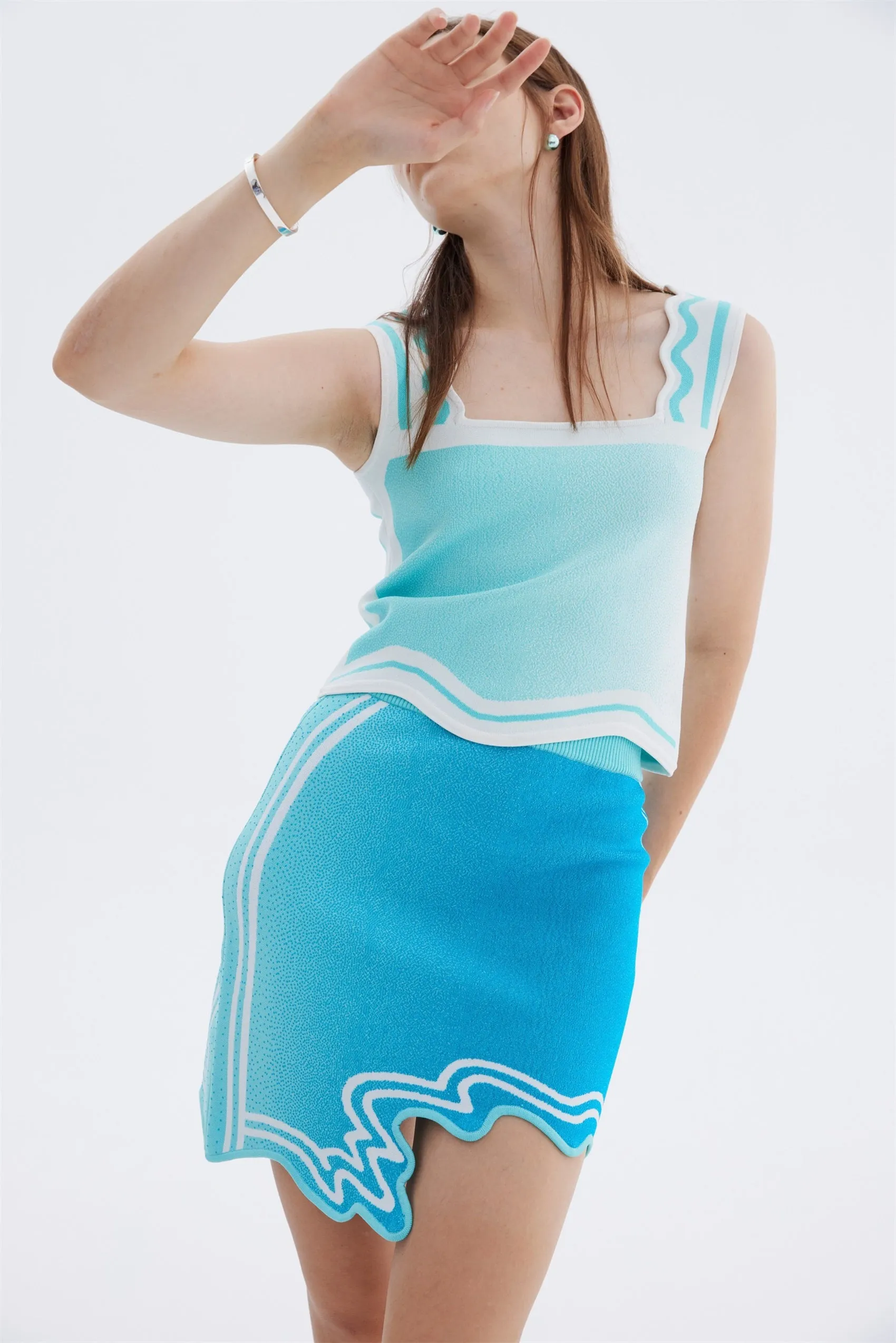 ZANE WAVY CROPPED TANK sold by PH5