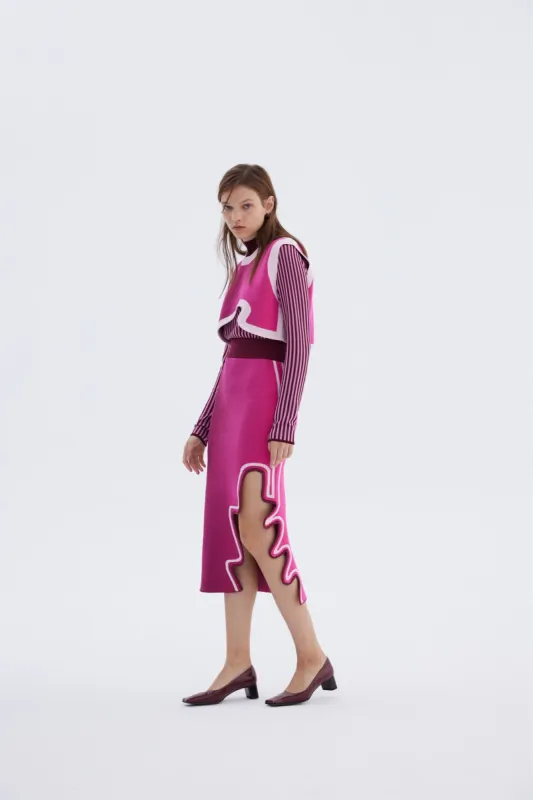 RAGO WAVY MIDI SKIRT sold by PH5