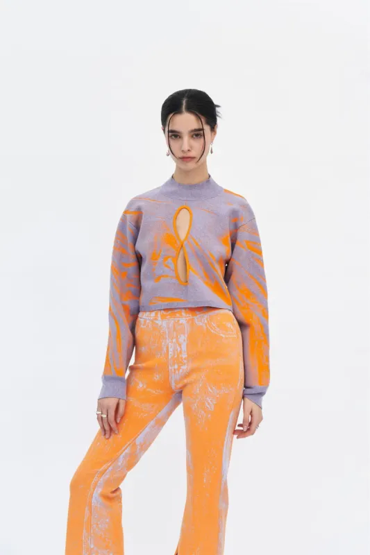 MISO RUCHED CASHMERE COTTON PULLOVER made by PH5