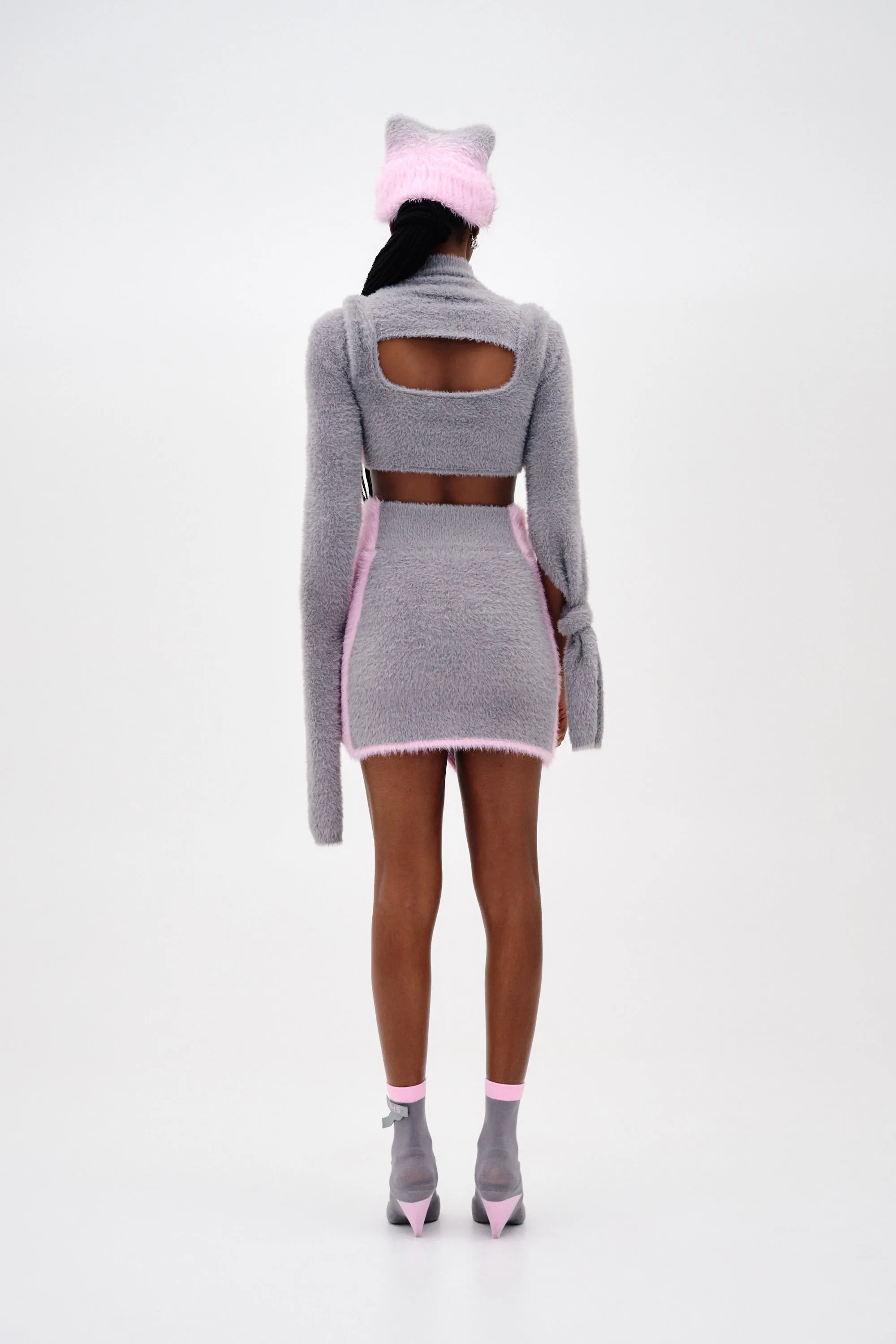 USHER FAUX FUR WAVY MINI SKIRT sold by PH5 product image thumbnail 3