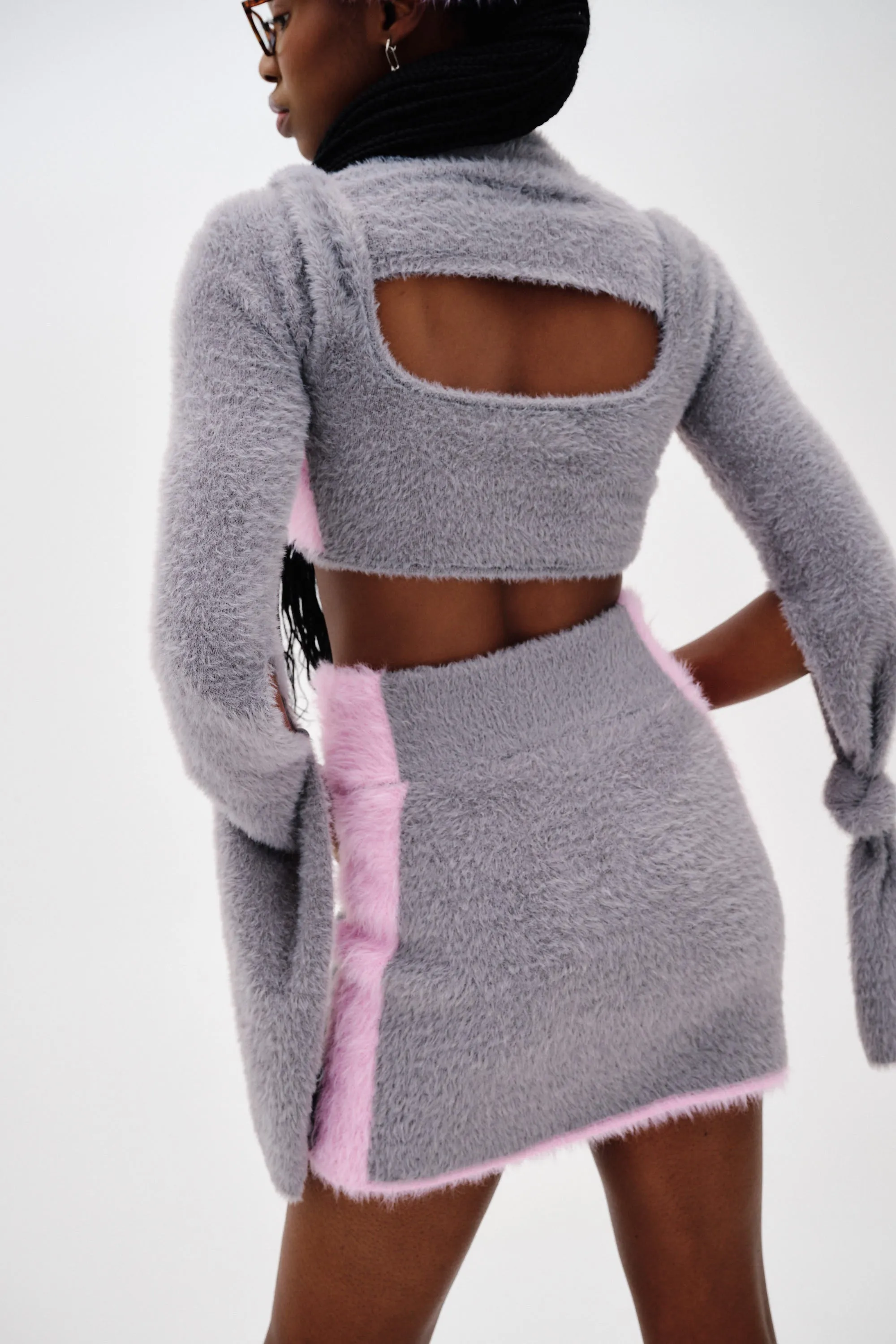 USHER FAUX FUR WAVY MINI SKIRT sold by PH5 product image thumbnail 4