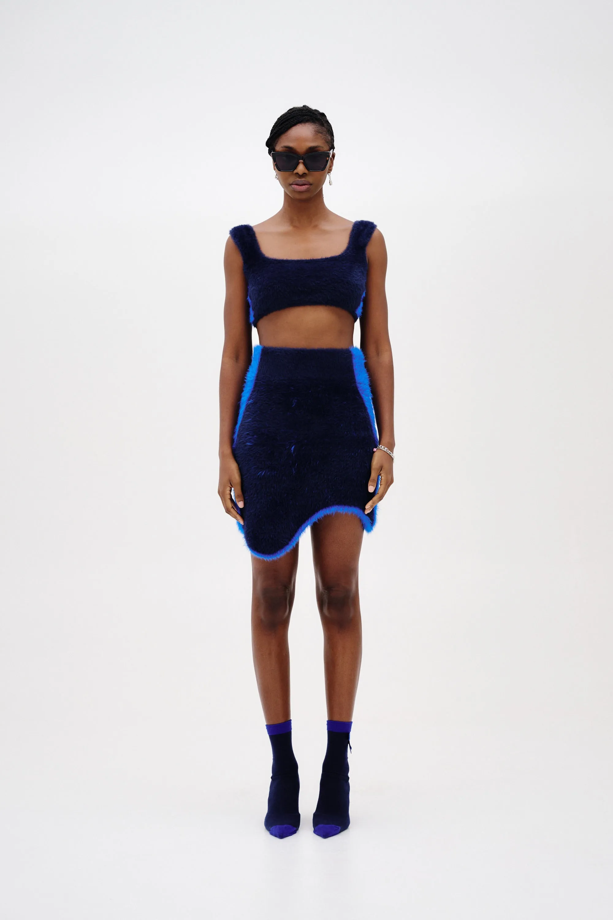 USHER FAUX FUR WAVY MINI SKIRT sold by PH5 product image thumbnail 3