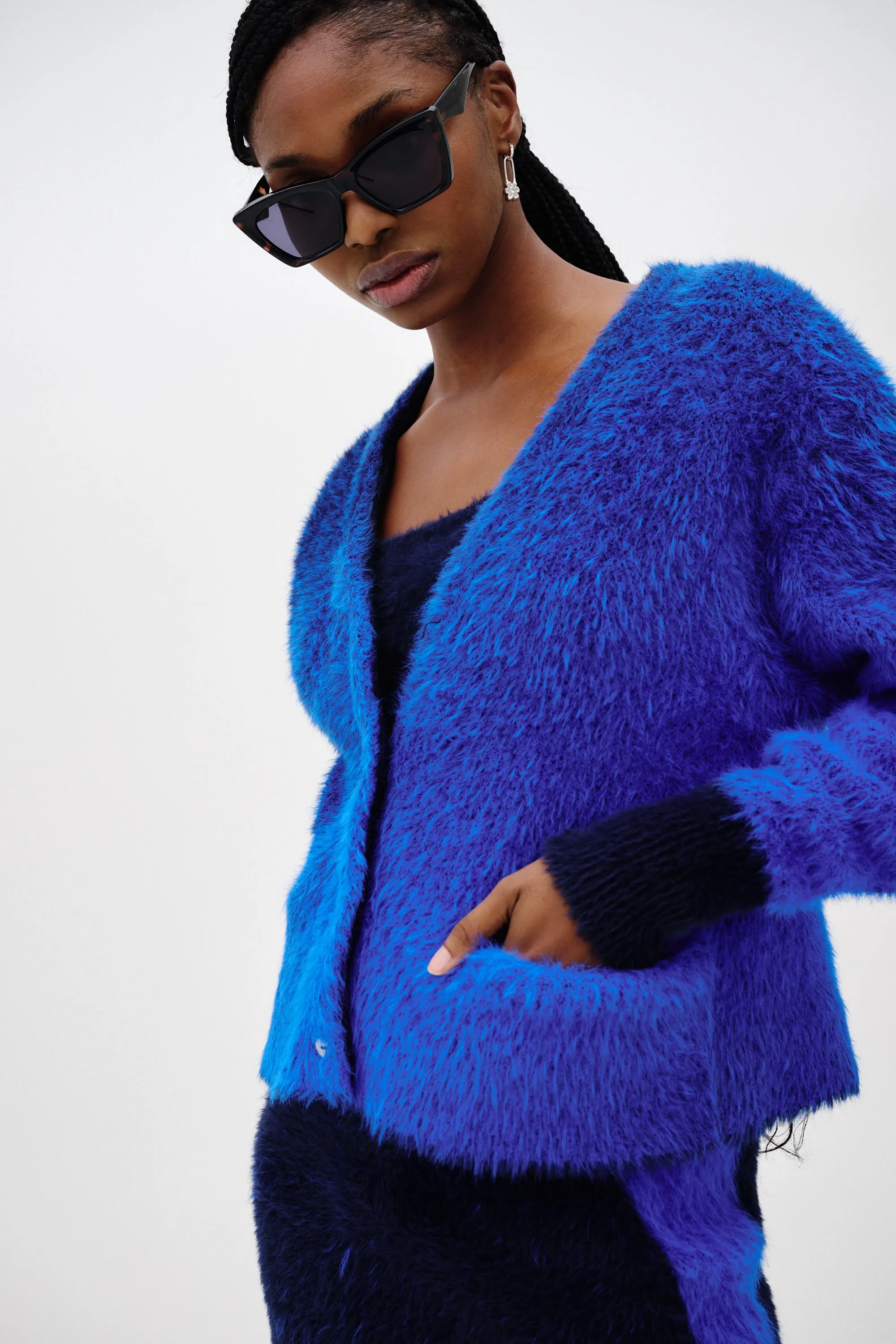OZZY FAUX FUR OVERSIZED CARDIGAN sold by PH5 product image thumbnail 5