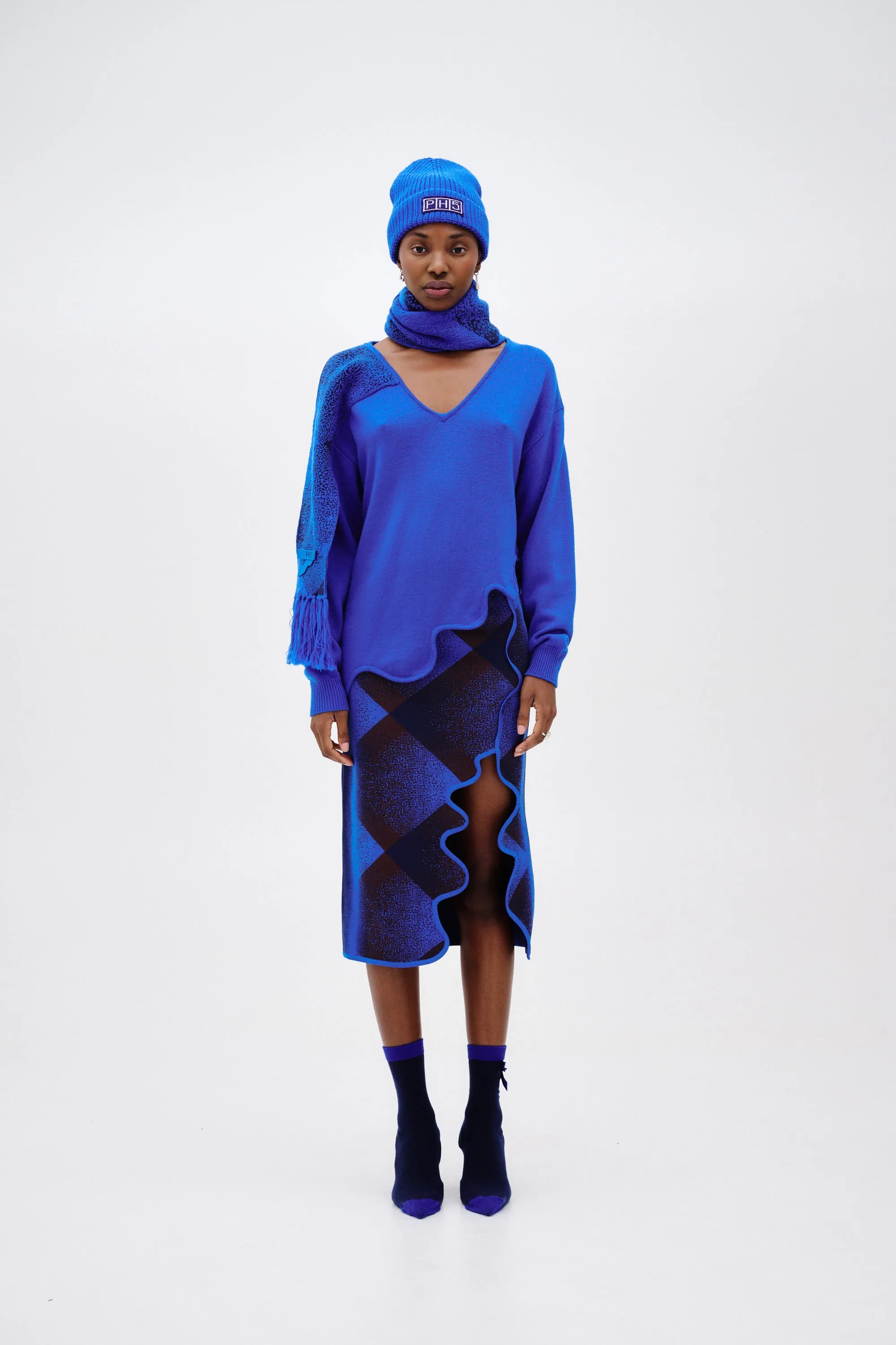 HOLLY MIDI PLAID SKIRT sold by PH5 product image thumbnail 2